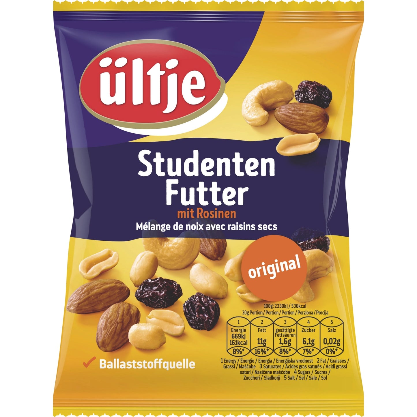 ültje Studentenfutter Original 200 g/Pack.