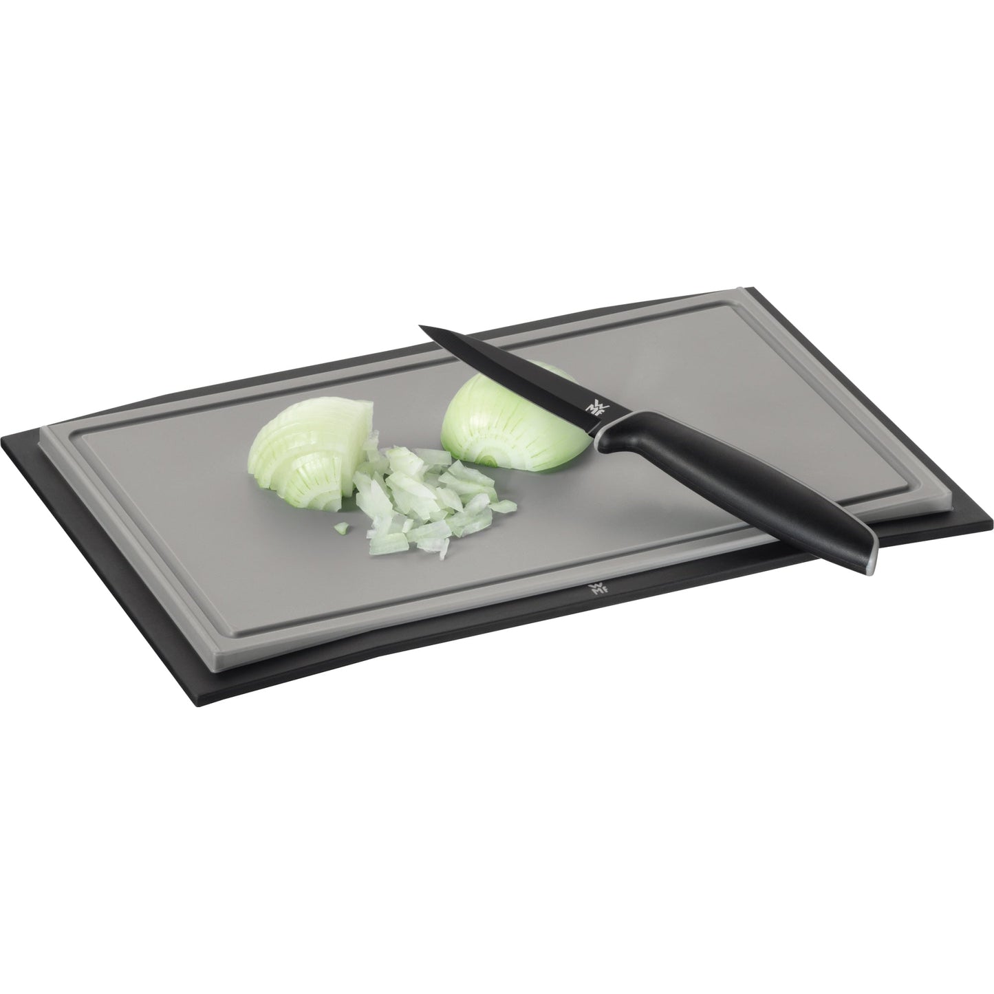 WMF Messerset Touch je 1 x Allzweckmesser (Länge 20 cm, Klingenlänge 9 cm), Kochmesser (Länge 24 cm, Klingenlänge 13 cm) mit Klingenschutz Stahl
