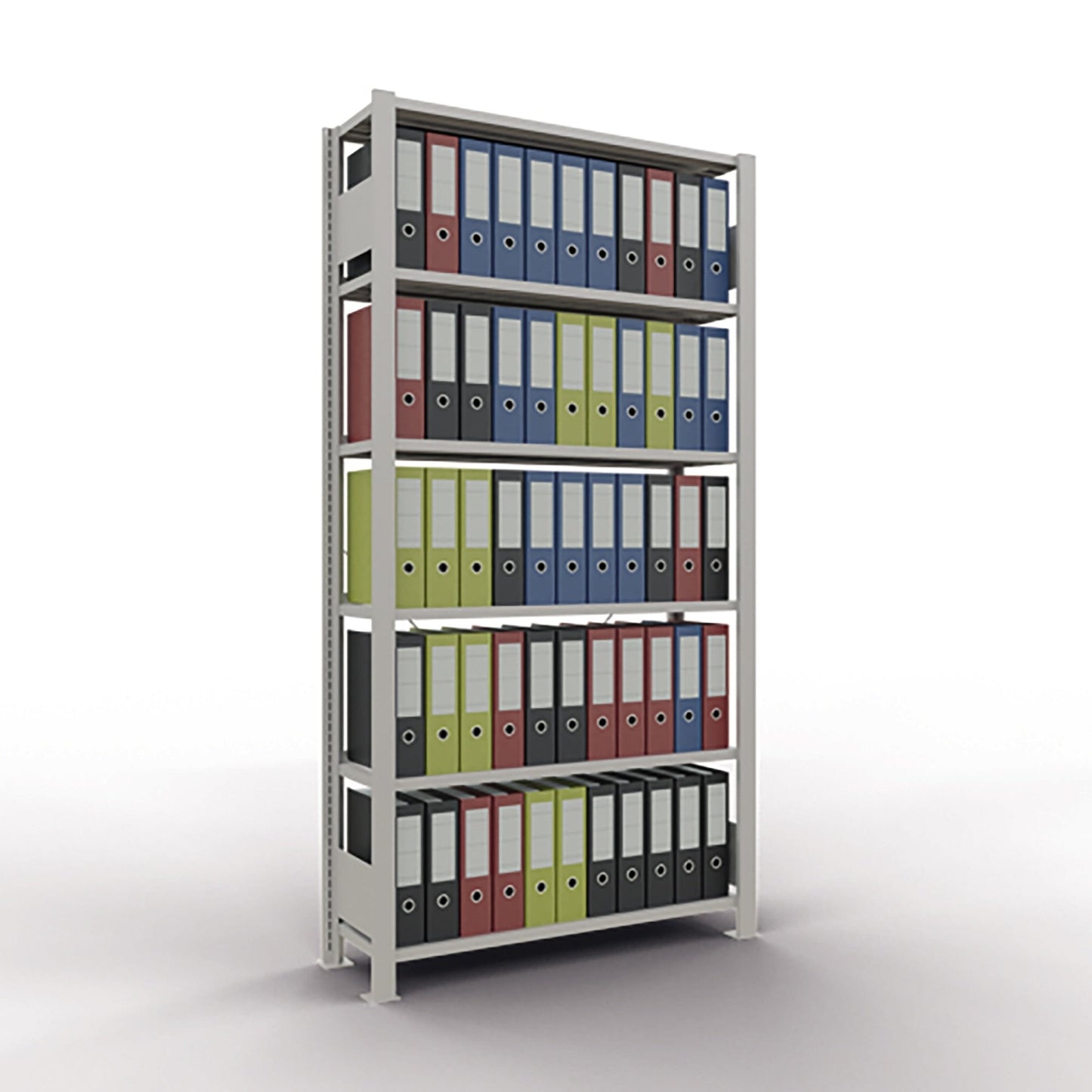 SCHULTE Grundregal MULTIplus85 1.000 x 2.000 x 300 mm (B x H x T) 6 Fachböden 85kg inkl. Abdeckkappen, Klemmfüße Stahl