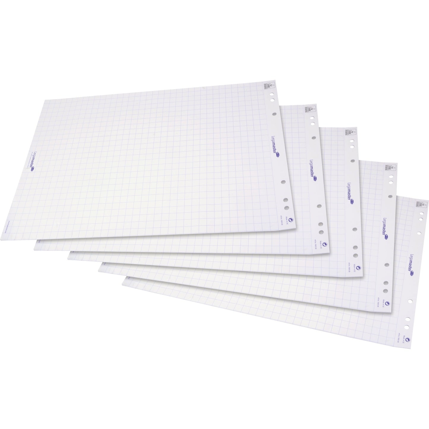 Legamaster Flipchartpapier 65 x 98 cm (B x H) 80g/m² weiß 20 Bl./Block 5 Block/Pack.