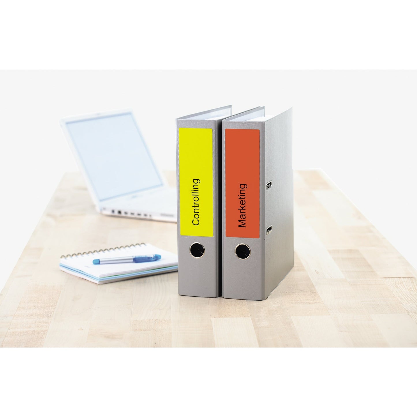 HERMA Ordnerrückenetikett breit/kurz 61 x 192 mm (B x H) selbstklebend ohne Griffloch rot 80 Etik./Pack.