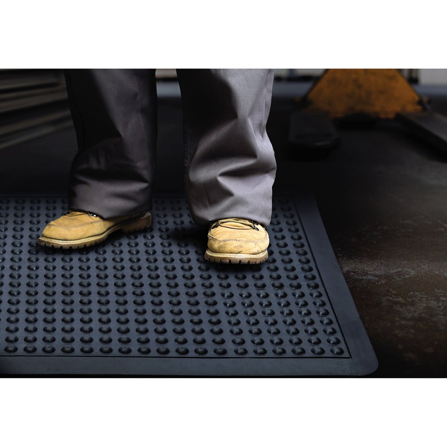 Doortex Anti-Ermüdungsmatte Bubblemat 90 x 120 cm (B x L) Gummi genoppt schwarz