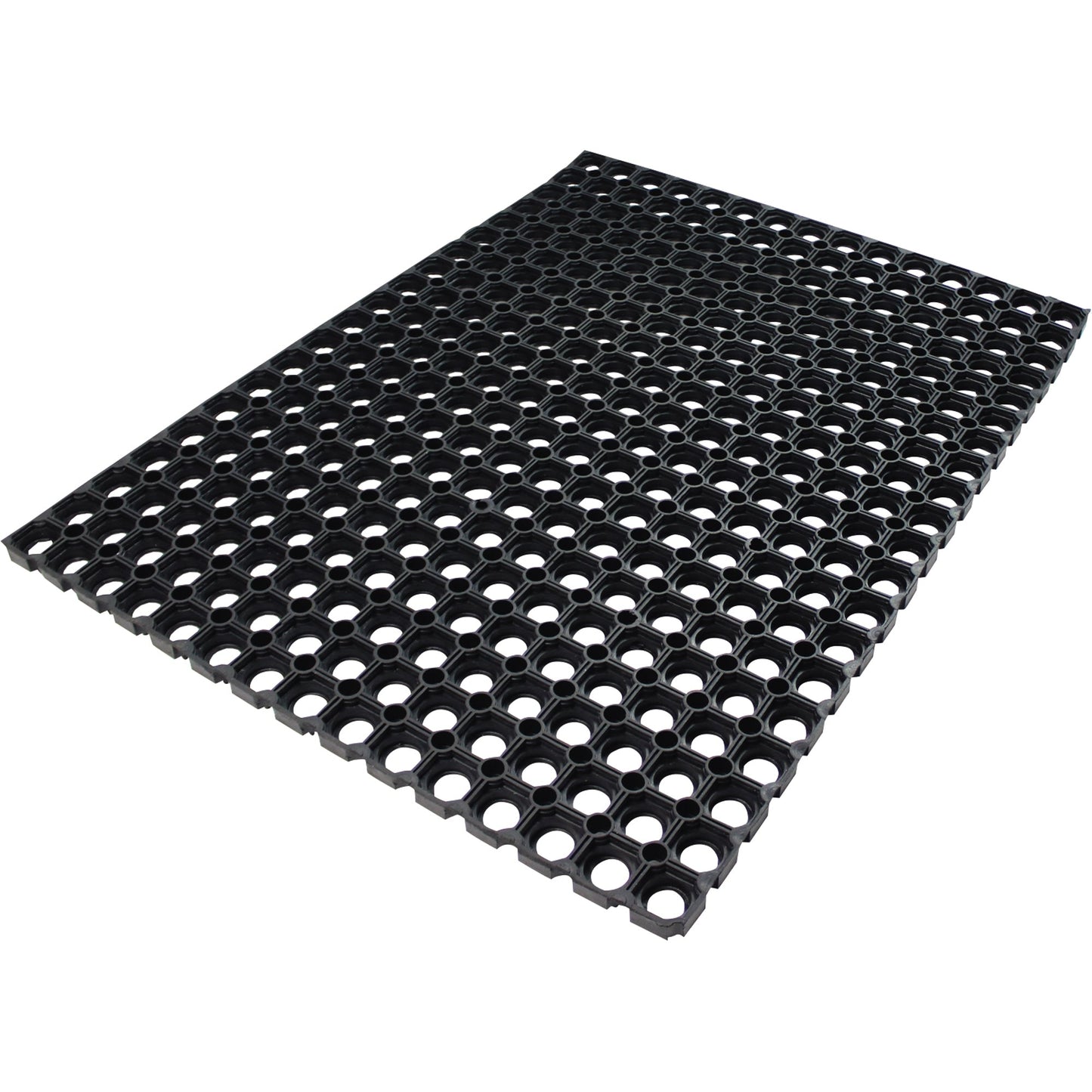 Doortex Ringgummimatte octomat® Außenbereich 80 x 120 cm (B x T) Gummi schwarz