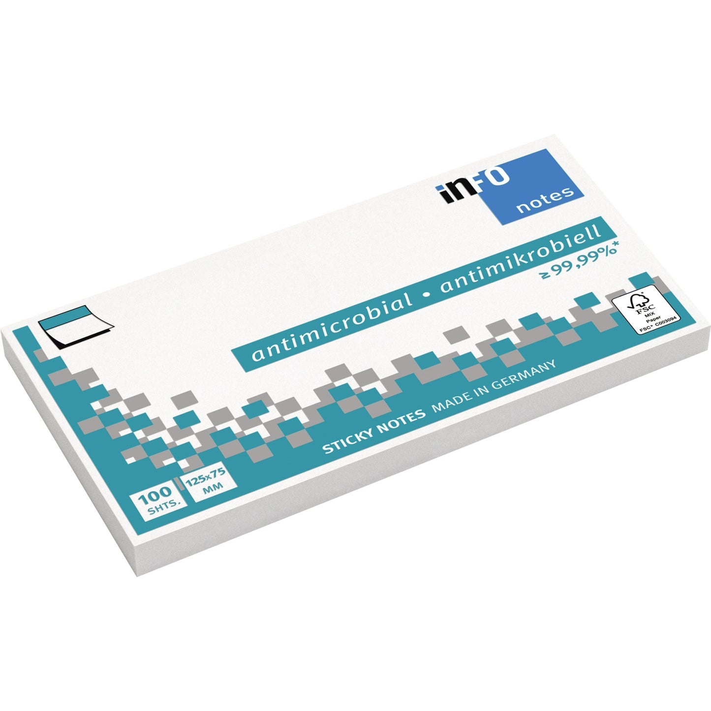Info Haftnotiz 125 x 75 mm (B x H) weiß 100 Bl.