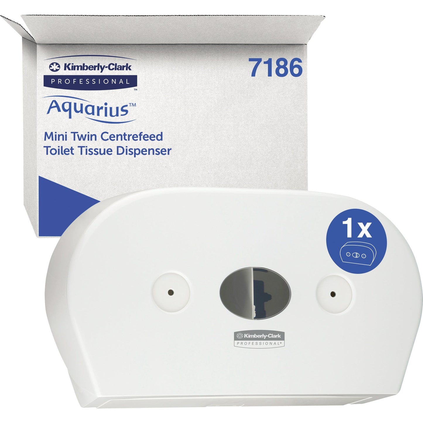 Aquarius Toilettenpapierspender Toilet Tissue Scott® Toilettenpapier ControlT 8591 27,4 x 13,3 x 46,4 cm (B x H x T) Kunststoff weiß