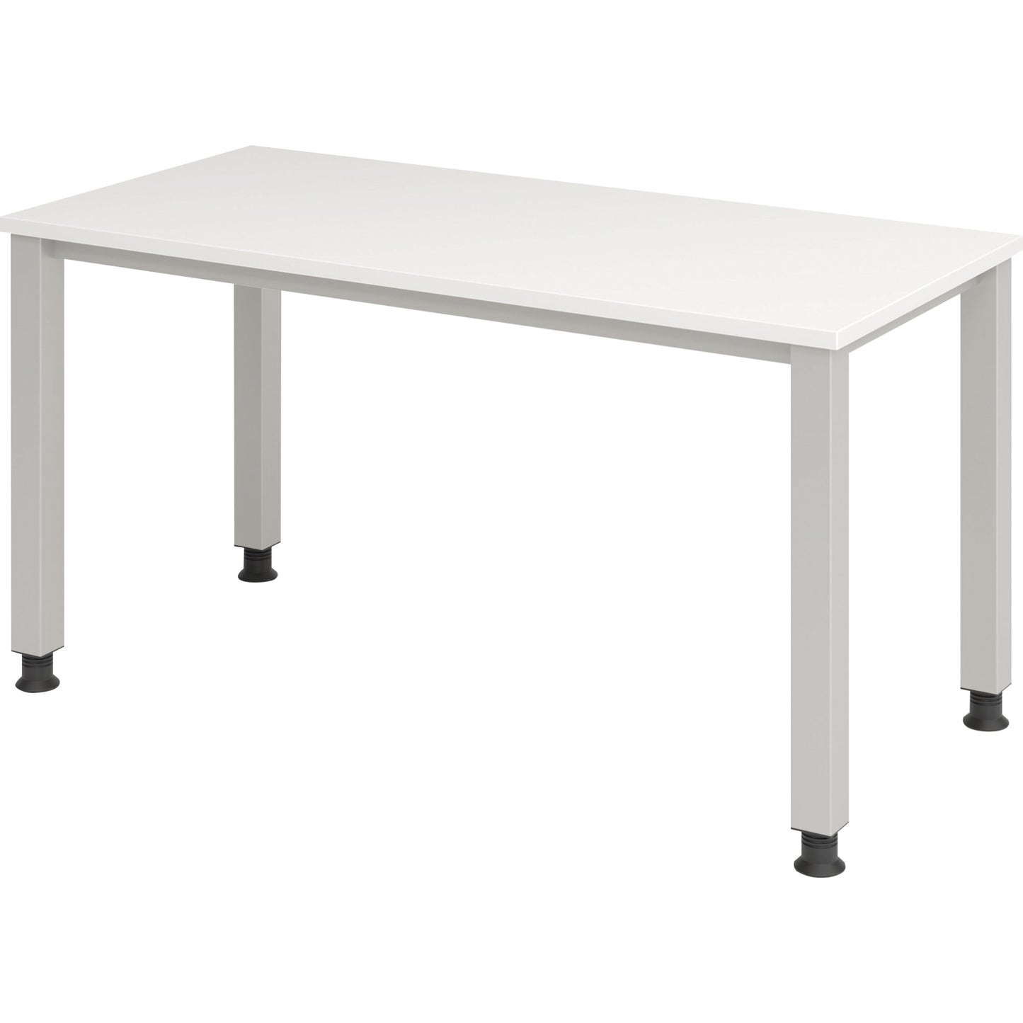 Hammerbacher Schreibtisch Q-Serie mini Maße: 1.400 x 685-810 x 672 mm (B x H x T) Spanplatte weiß