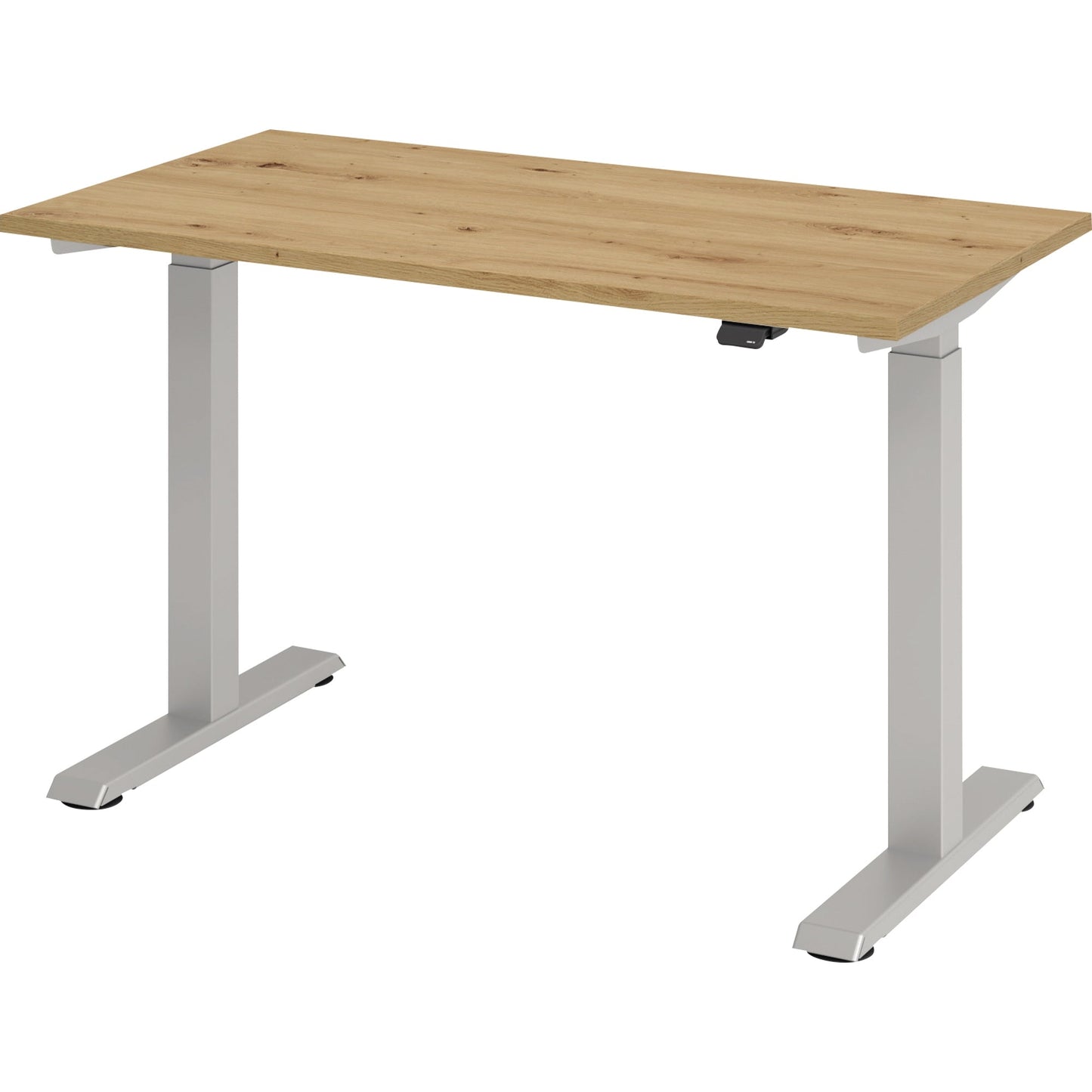 Hammerbacher Schreibtisch Mini Maße: 1.200 x 710-1.200 x 672 mm (B x H x T) Spanplatte asteiche