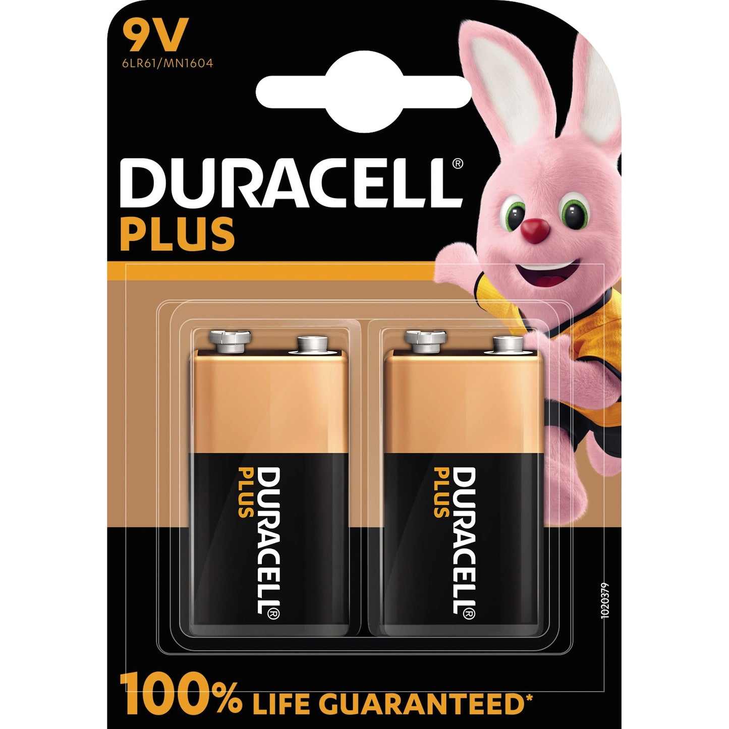 DURACELL Batterie Plus E-Block 6LR61 Alkaline 9V 2 St./Pack.