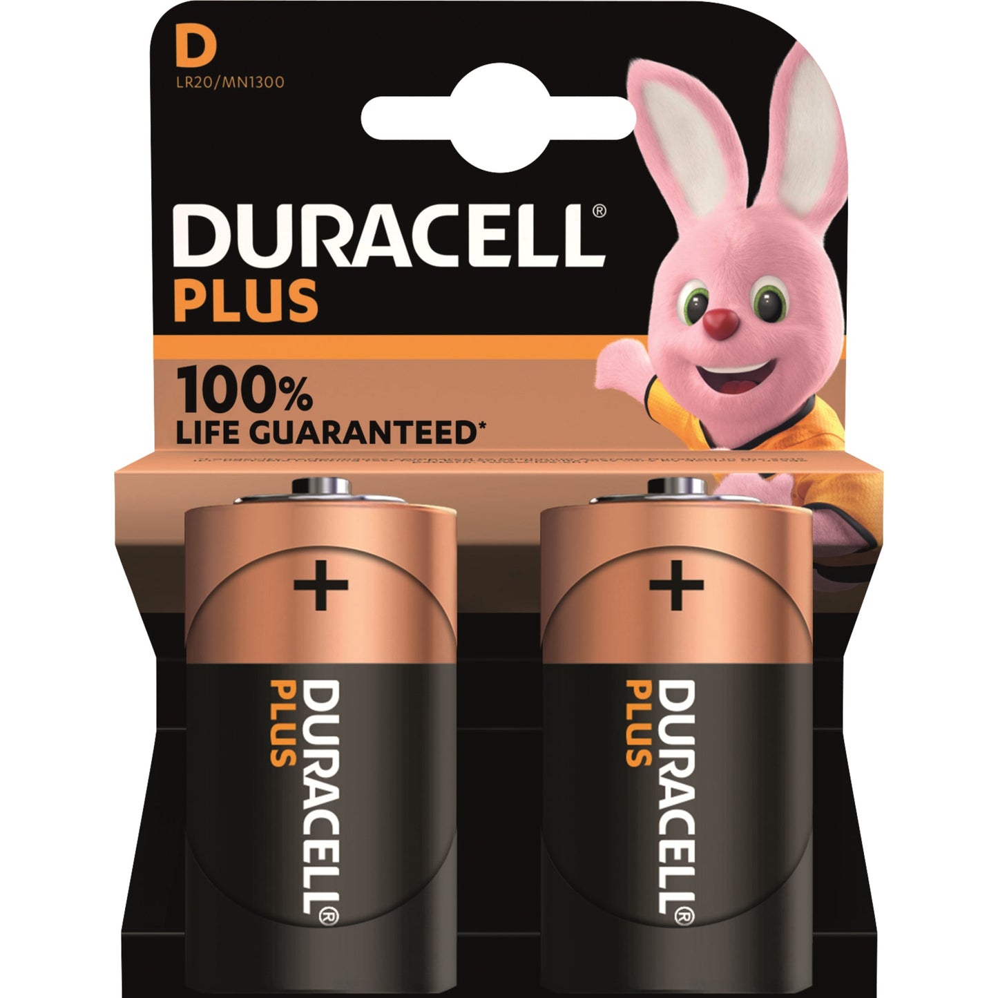 DURACELL Batterie Plus D/Mono LR20 Alkaline 1,5V 2 St./Pack.