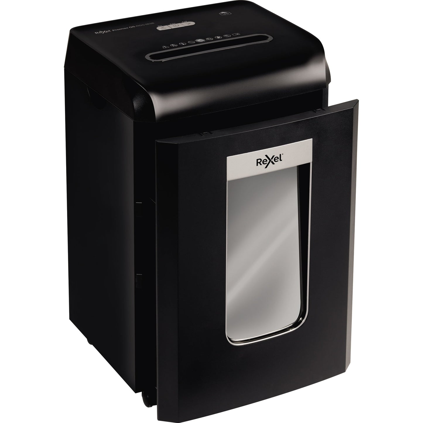 Rexel® Aktenvernichter ProMax RSS1838 P-2 Papier, Heftklammern, Büroklammern, Kreditkarten Streifenschnitt schwarz