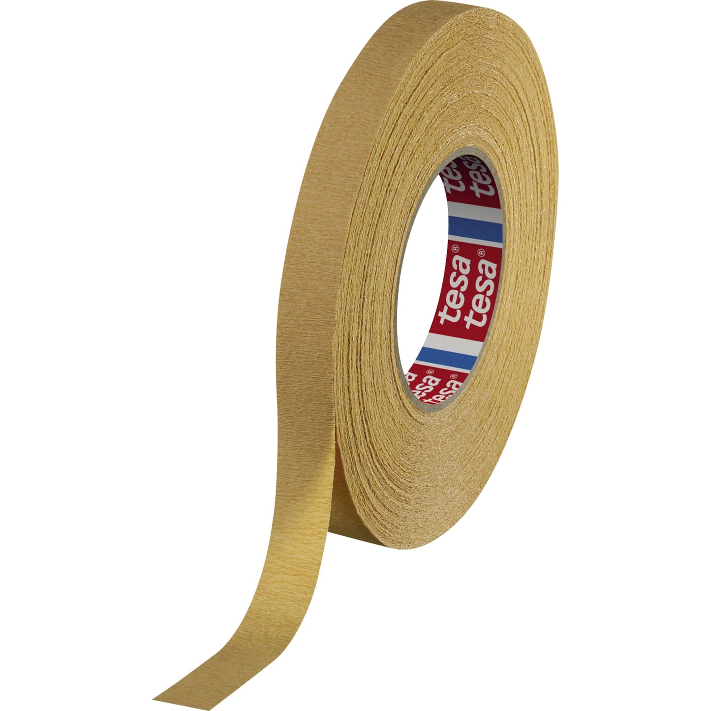 tesa® Kreppband tesakrepp® Kurvenabdeckband Innenbereich 19 mm x 50 m (B x L) Papier hellbraun