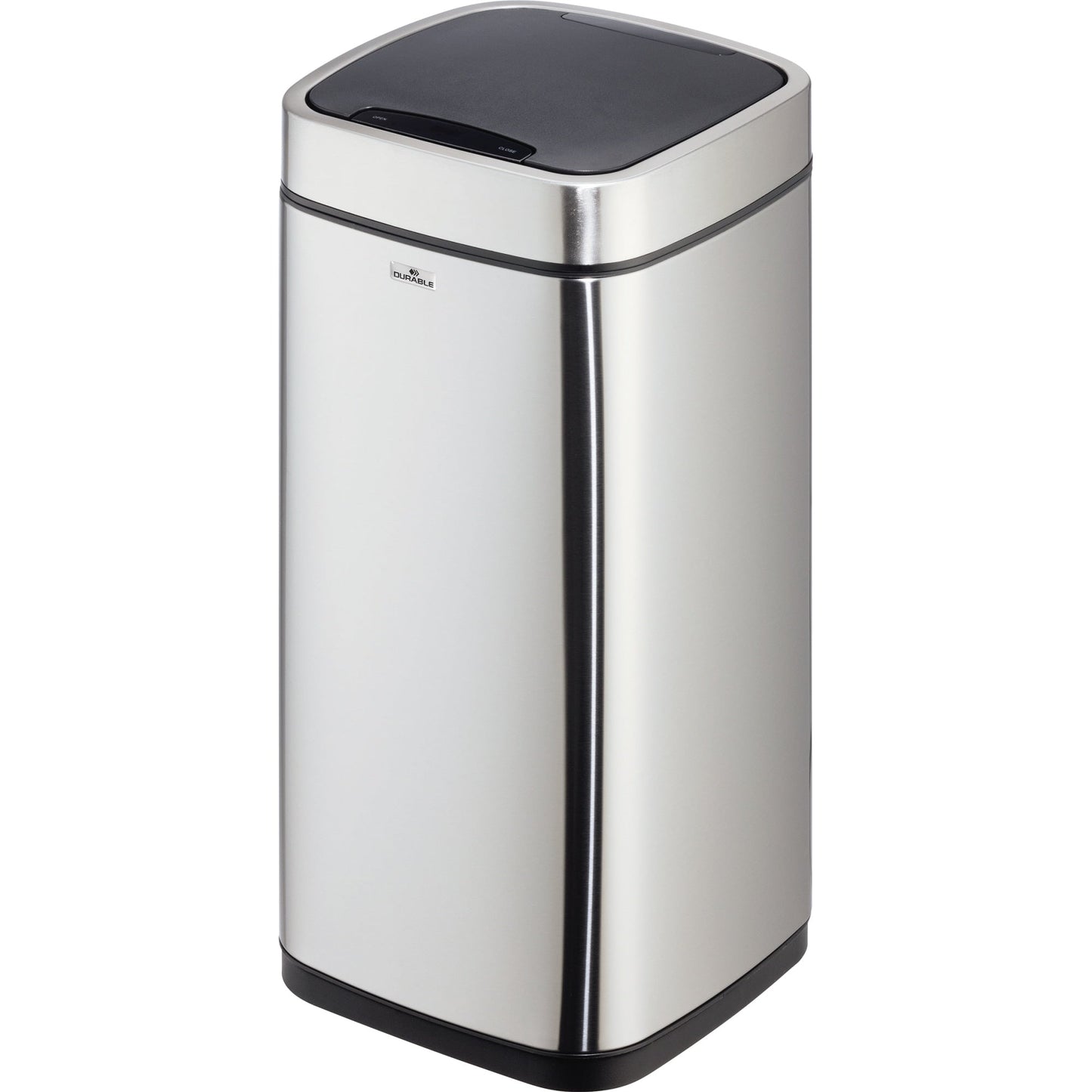 DURABLE Abfalleimer Sensor NO TOUCH 21l Edelstahl silber/schwarz 1 Sortierfach
