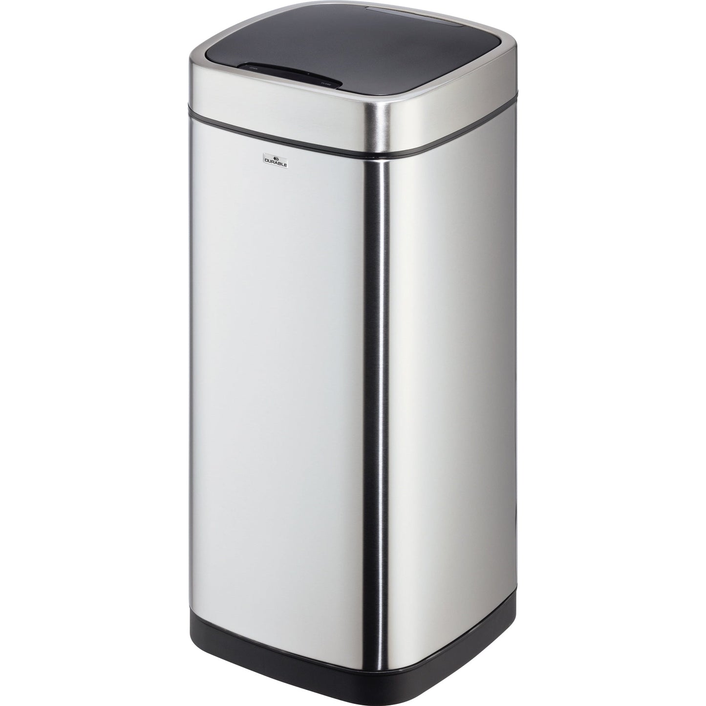 DURABLE Abfalleimer Sensor NO TOUCH 35l Edelstahl silber/schwarz 1 Sortierfach