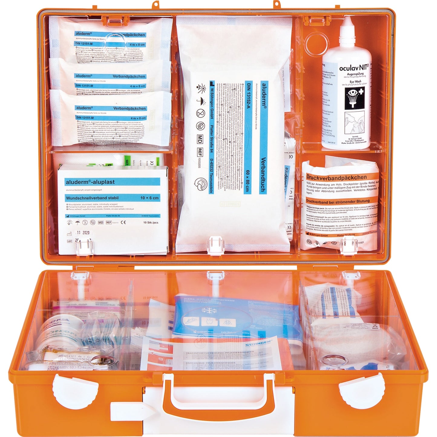 SÖHNGEN® Erste Hilfe Koffer Advocat ca. 40 x 30 x 15 cm (B x H x T) DIN 13157 orange
