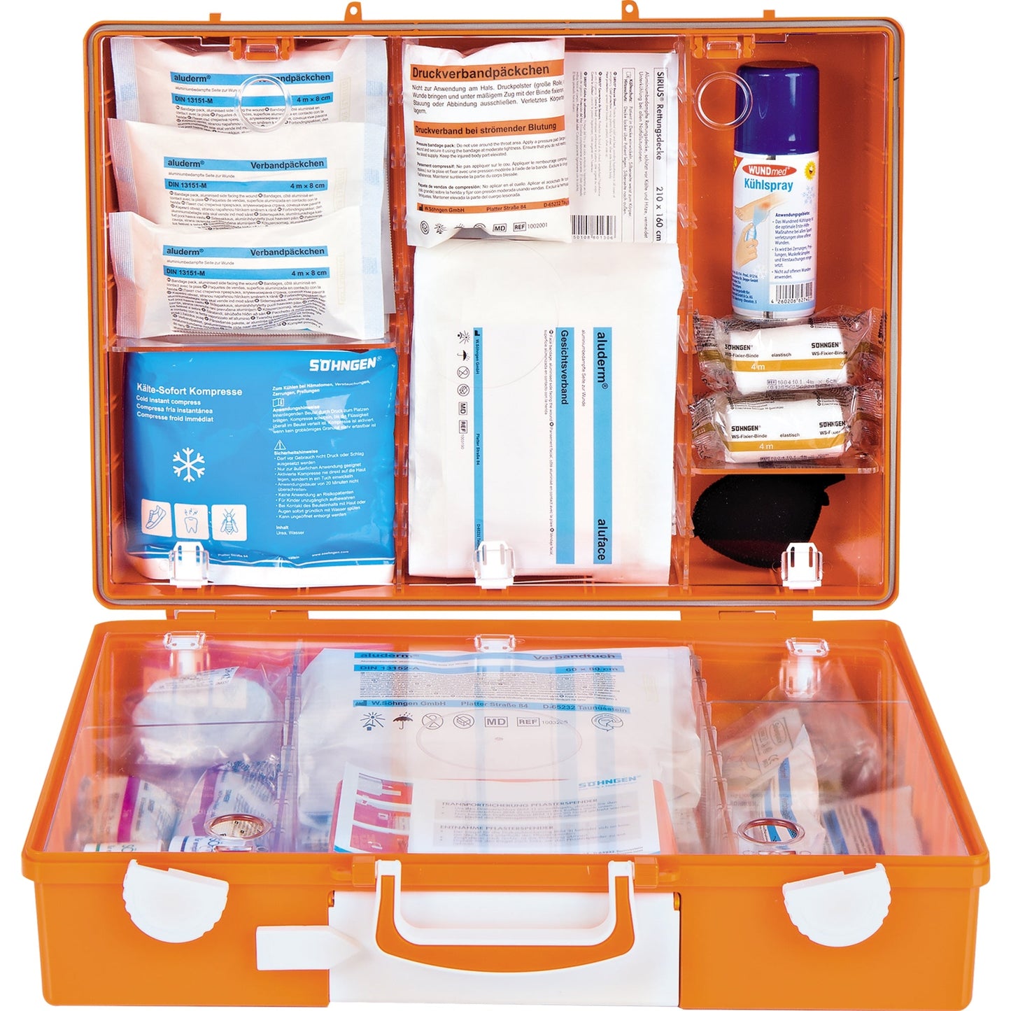 SÖHNGEN® Erste Hilfe Koffer Advocat ca. 40 x 30 x 15 cm (B x H x T) DIN 13157 orange