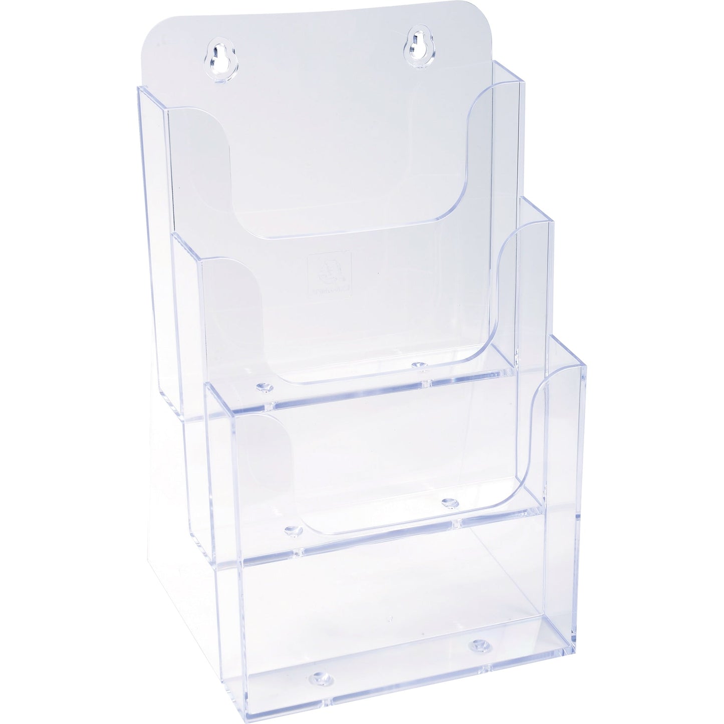 Exacompta Prospekthalter Office Exacryl 18,1 x 28 x 15,4 cm (B x H x T) DIN A5 Polystyrol kristall 3 Fächer