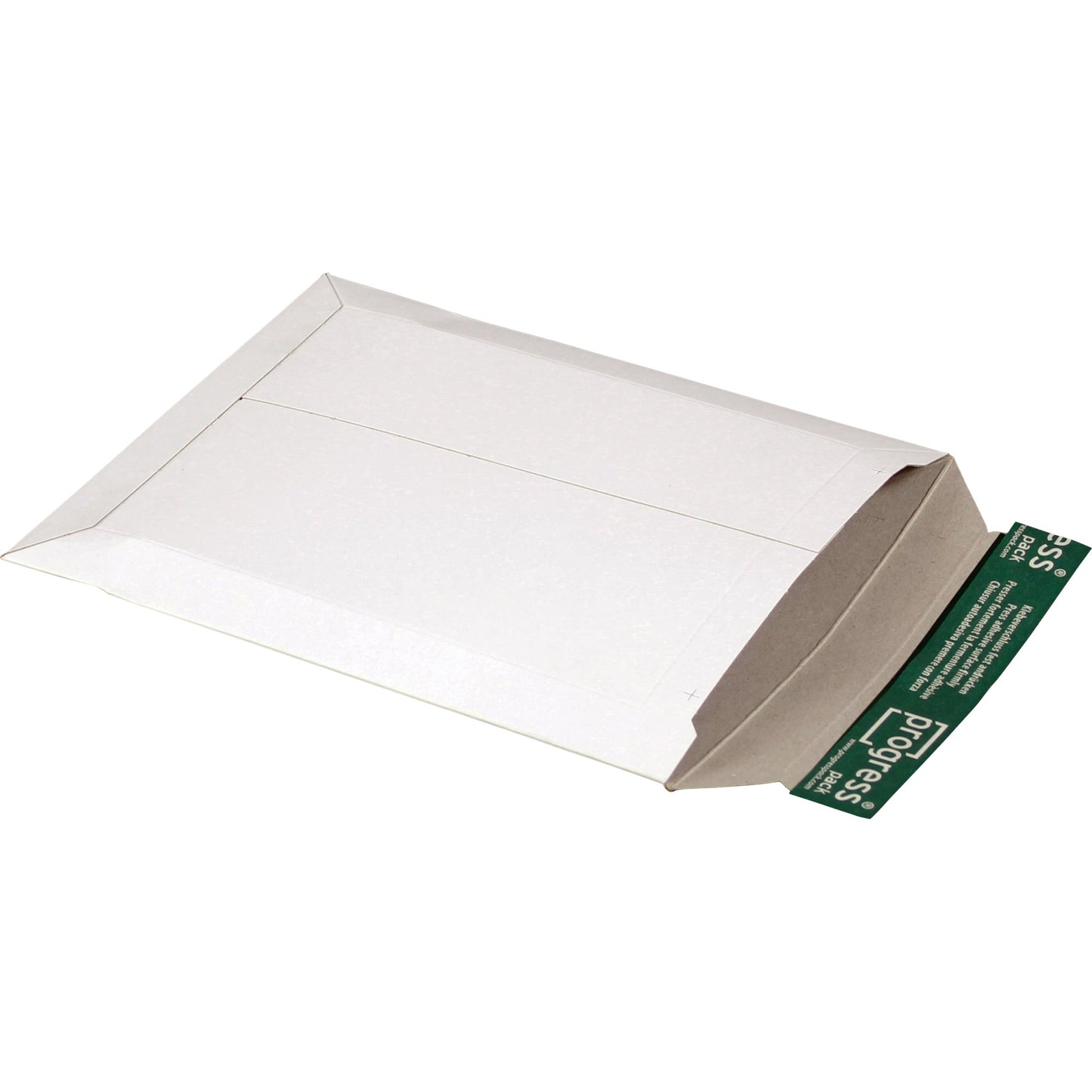 progress pack Versandtasche 205 x 262 x -30 mm (B x H x T) mit Haftklebung, Lochung für Klammer ohne Fenster weiß