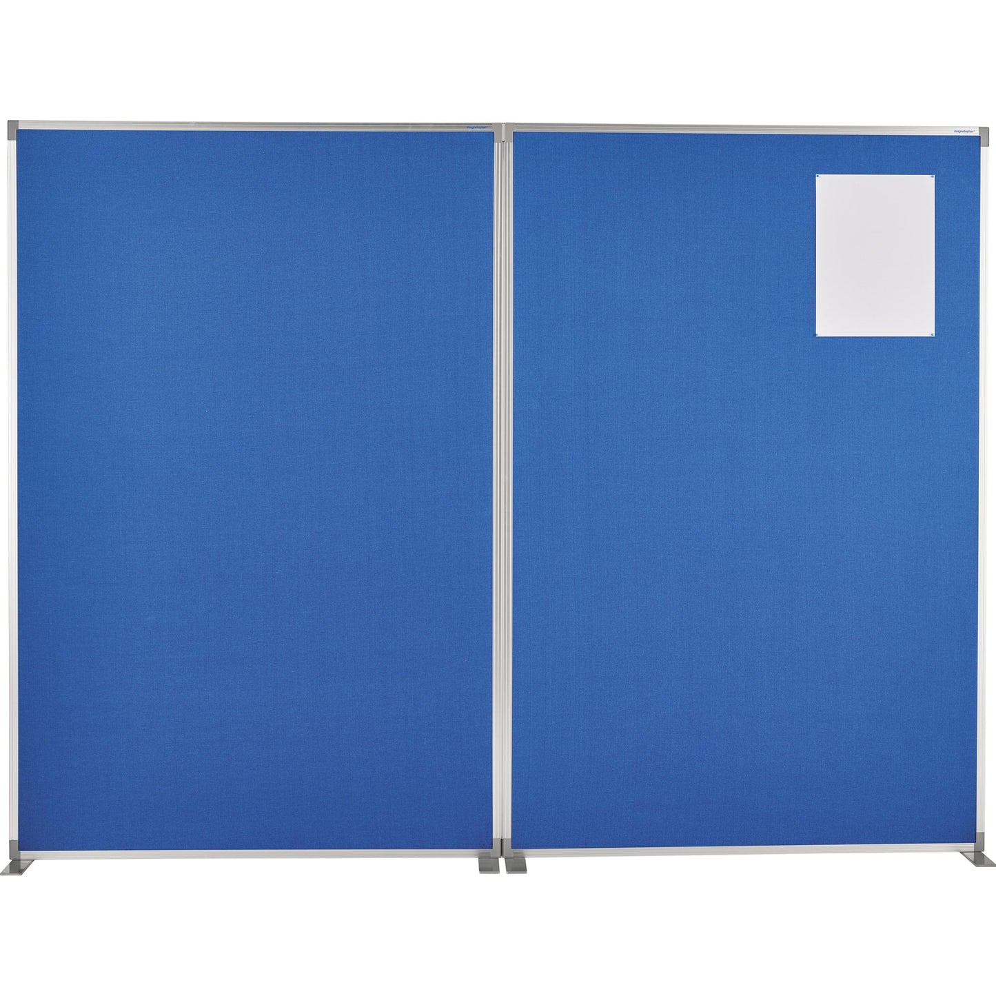 magnetoplan® Trennwand 125 x 180 x 35 cm (B x H x T) Textil taubenblau