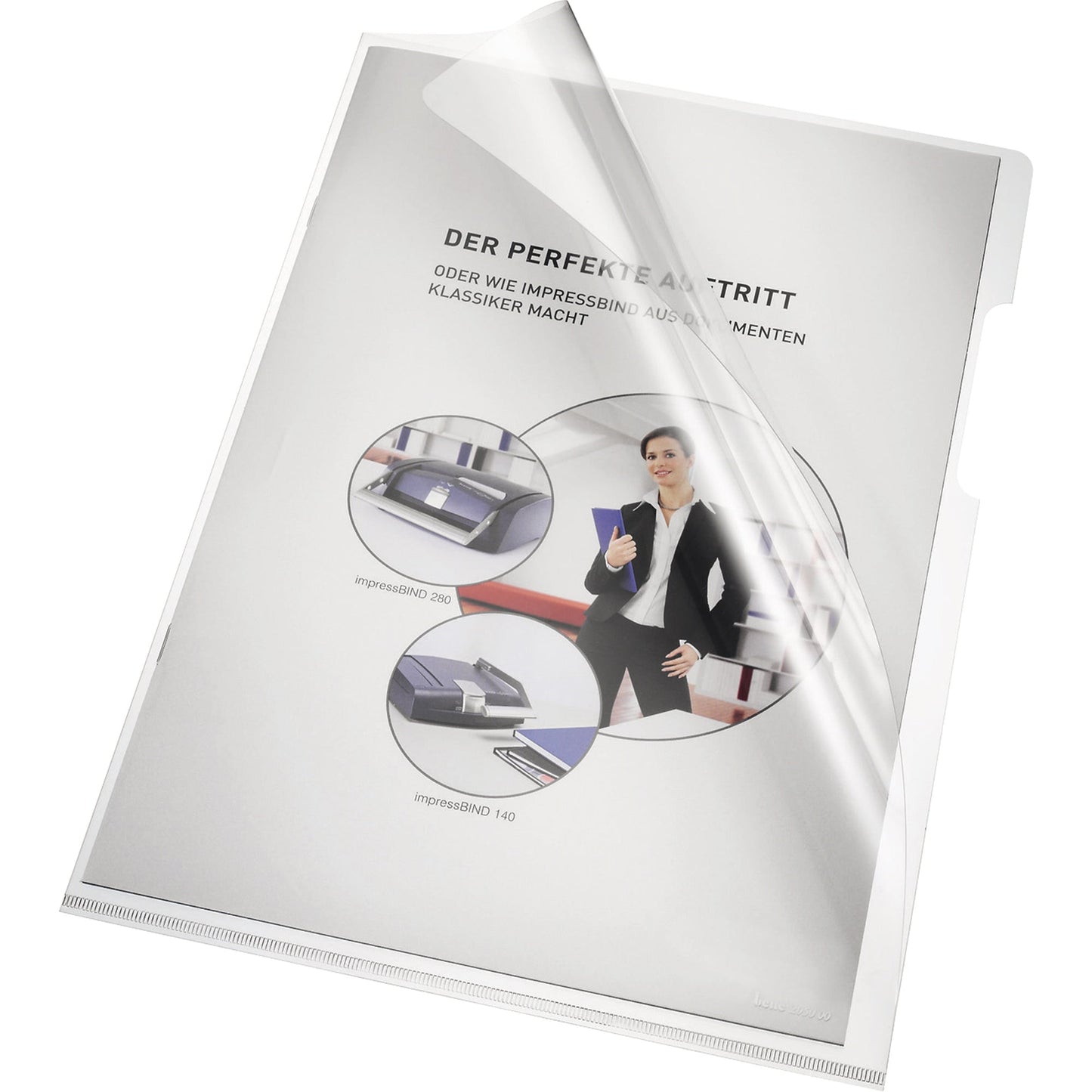 Bene Sichthülle DIN A4 150µm oben, rechts offen dokumentenecht PVC-Hartfolie glasklar glänzend 100 St./Pack.