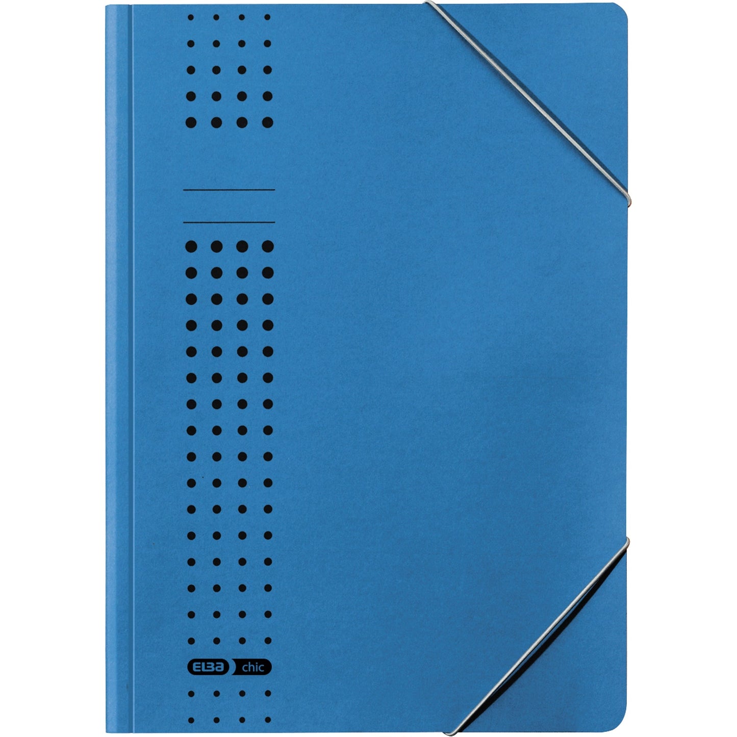 ELBA Eckspanner chic DIN A4 Karton, recycelt blau