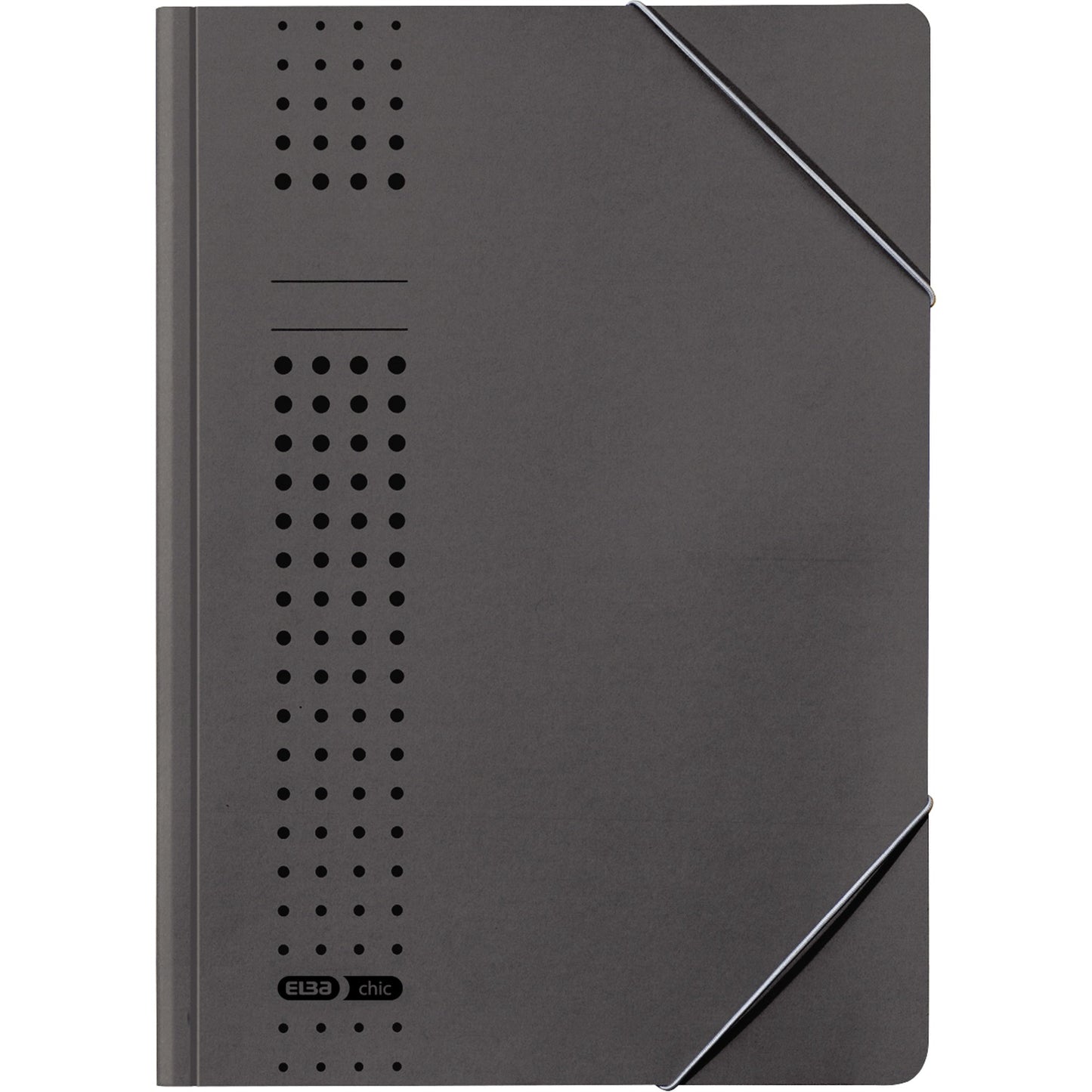 ELBA Eckspanner chic DIN A4 Karton, recycelt anthrazit