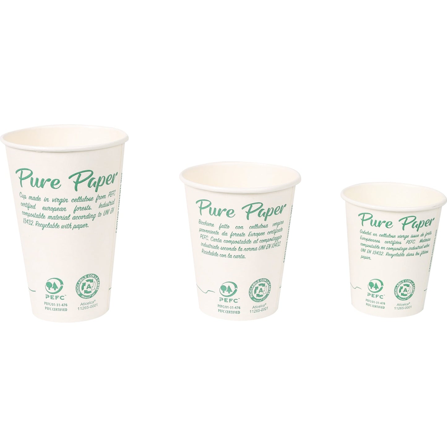 NATURE Star Trinkbecher Einweg 200ml Pappe weiß Baum 60 St./Pack.