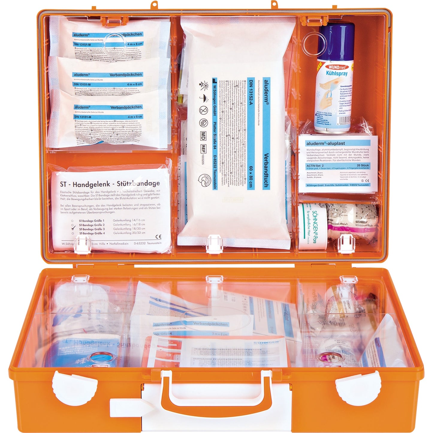 SÖHNGEN® Erste Hilfe Koffer Advocat ca. 40 x 30 x 15 cm (B x H x T) DIN 13157 orange