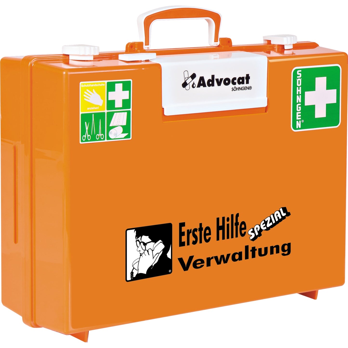 SÖHNGEN® Erste Hilfe Koffer Advocat ca. 40 x 30 x 15 cm (B x H x T) DIN 13157 orange