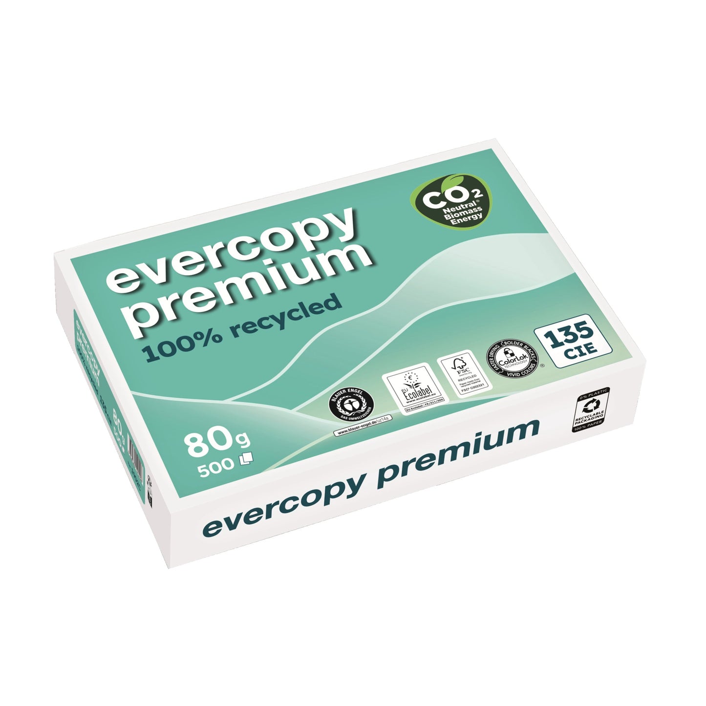 Clairefontaine Multifunktionspapier Evercopy premium DIN A4 80g/m² weiß 500 Bl./Pack.
