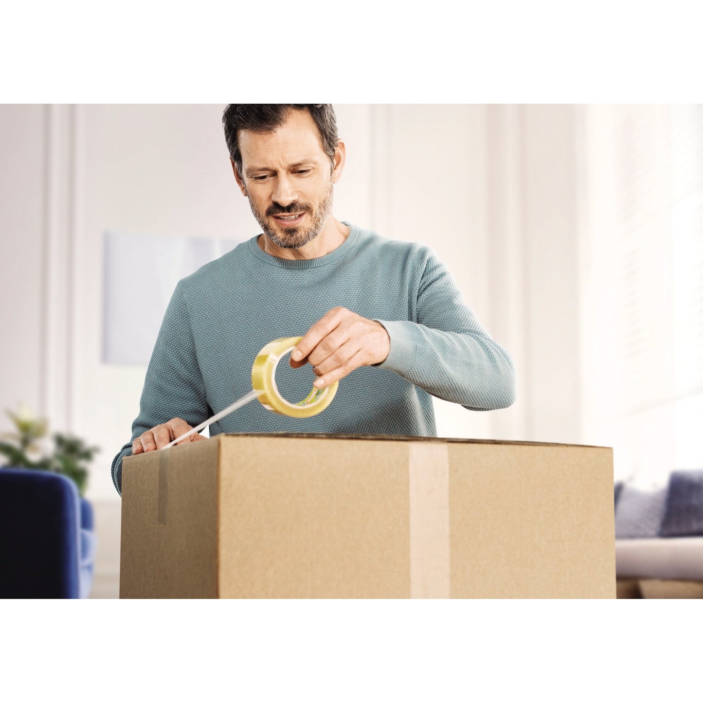 tesa® Packband tesapack® Bio & Strong 50 mm x 66 m (B x L) Naturkautschuk transparent