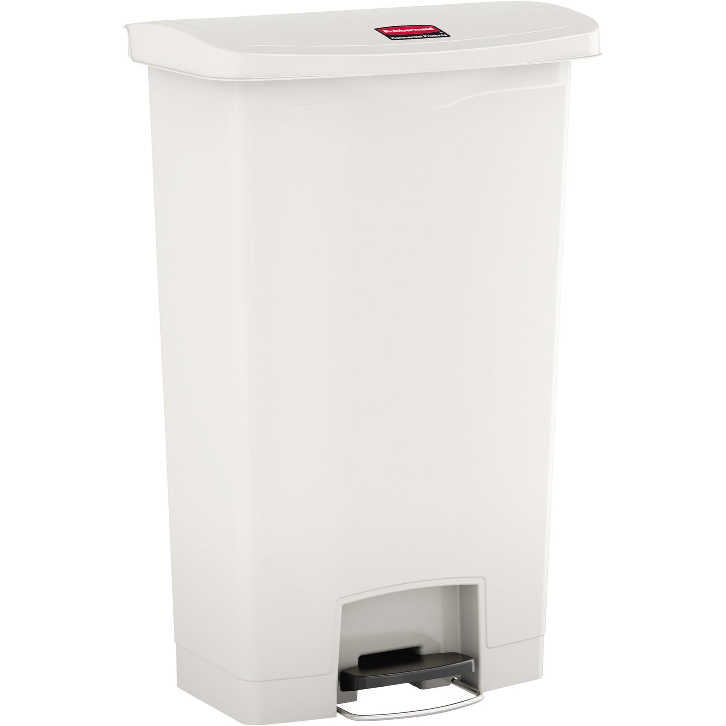 Rubbermaid Tretabfalleimer SLIM JIM® STEP-ON 33,02 x 80,98 x 52,37 cm (B x H x T) 68l Kunststoff weiß
