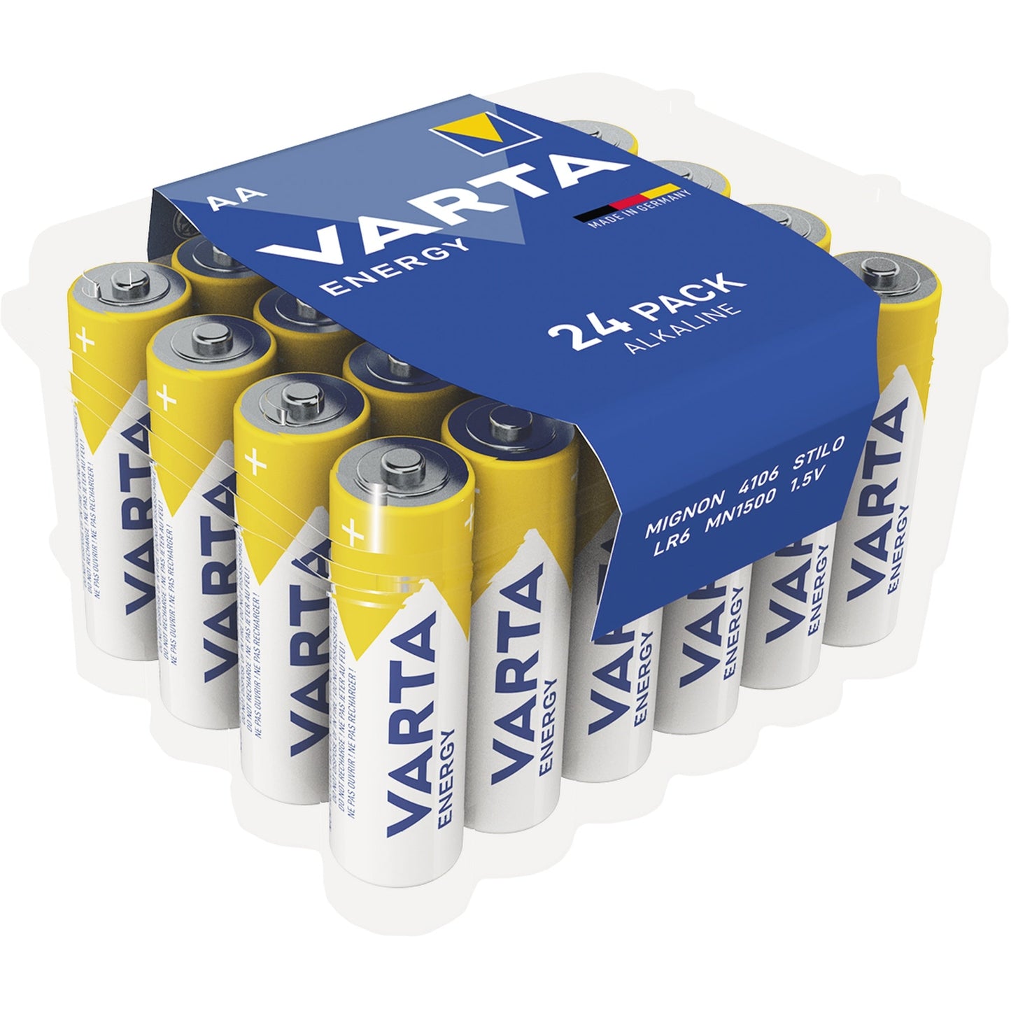 Varta Batterie Energy AA/Mignon LR6 Alkaline 1,5V 24 St./Pack.