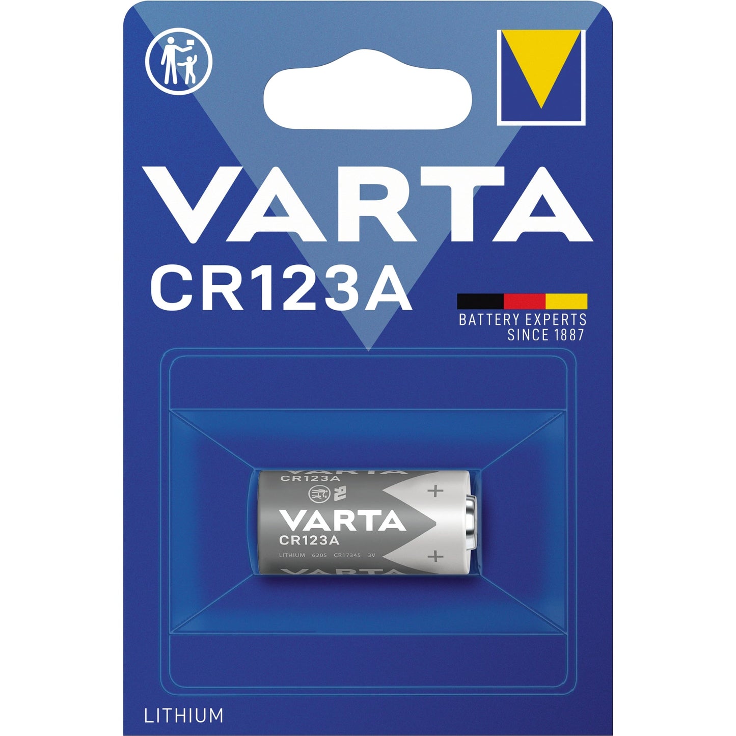 Varta Batterie Photo Lithium CR123A Lithium 3V 1.430 mAh