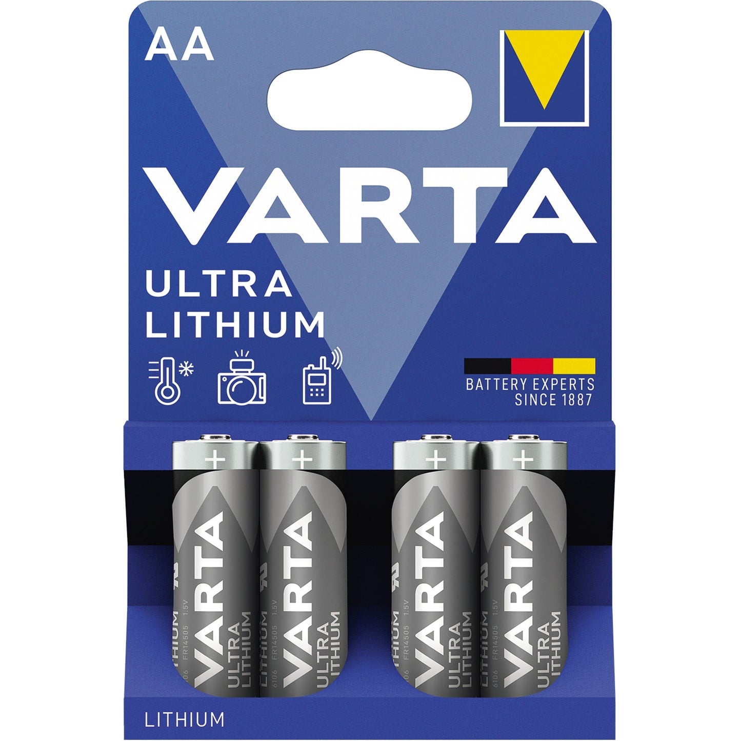 Varta Batterie Ultra Lithium AA/Mignon FR14505 Lithium 1,5V 4 St./Pack.