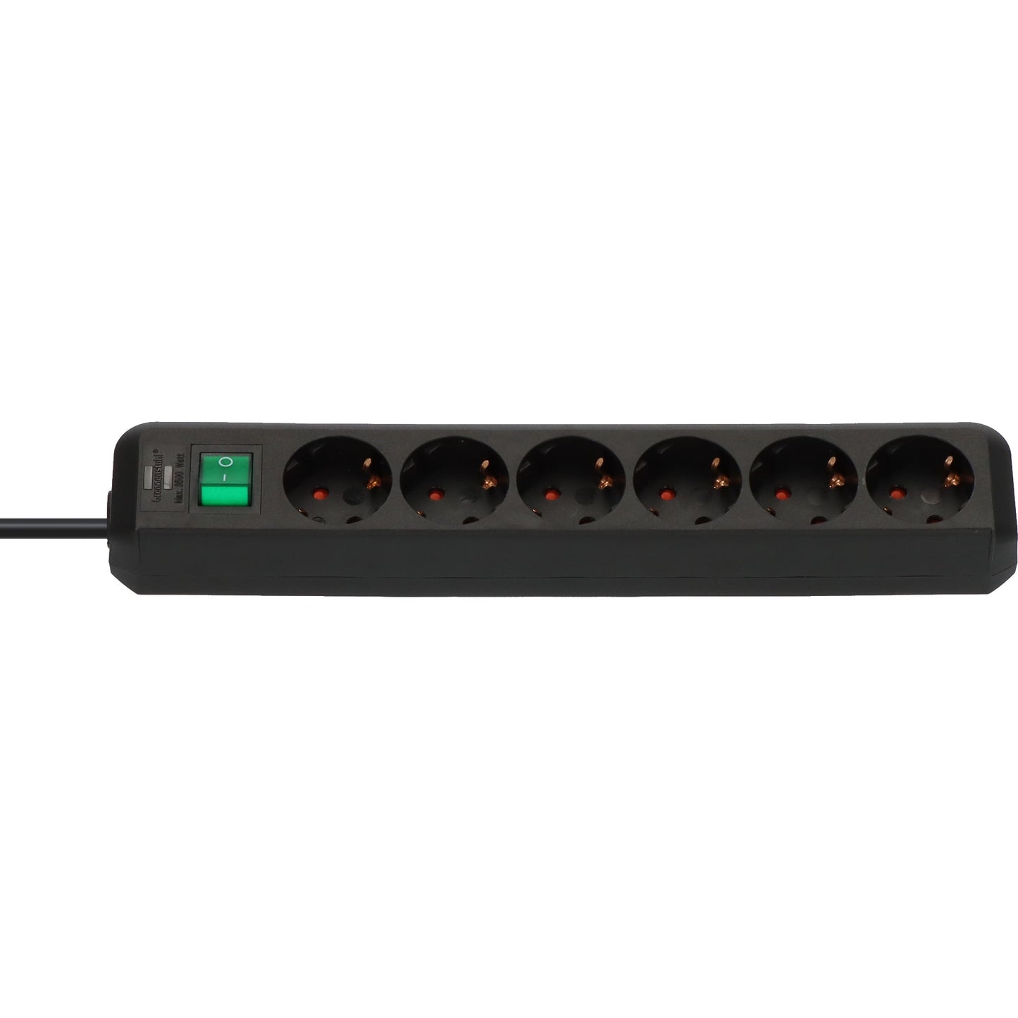 brennenstuhl® Steckdosenleiste Eco-Line 6 Steckdosen schwarz
