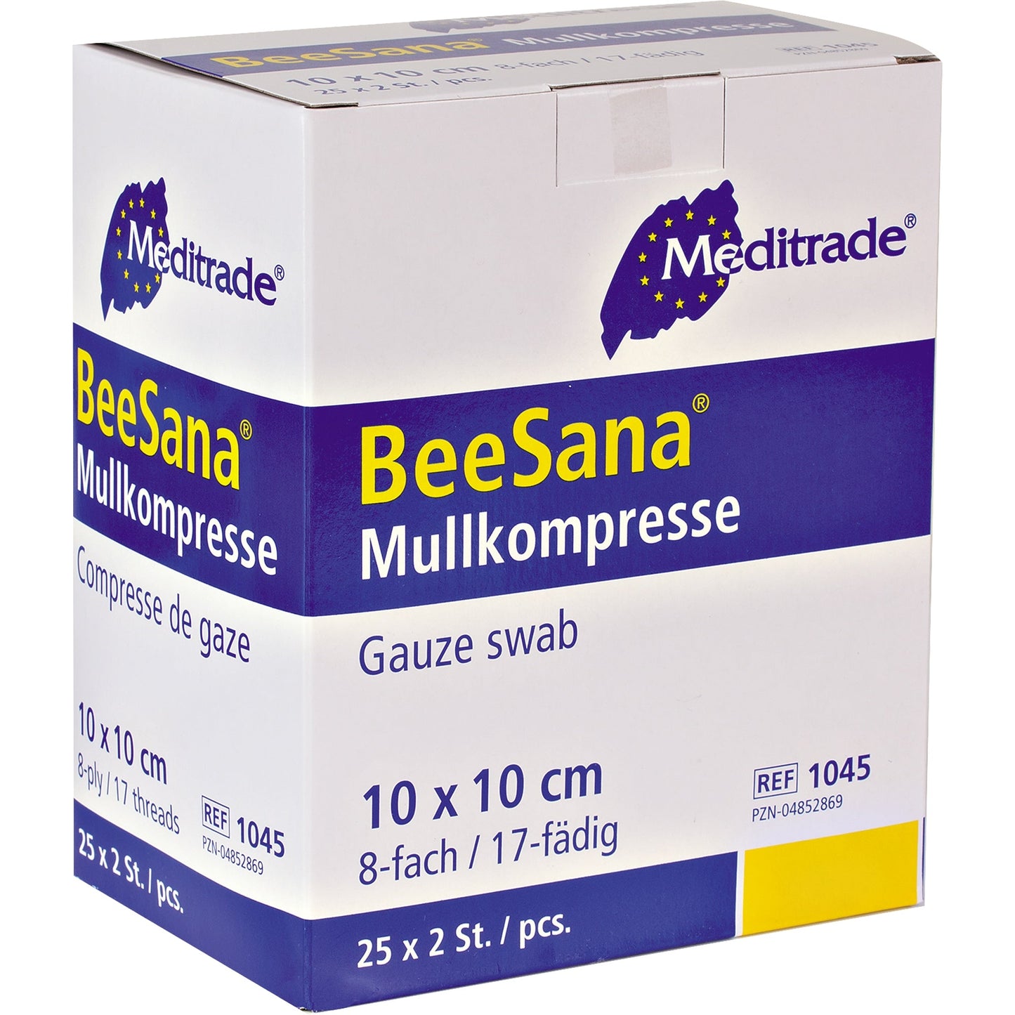 SÖHNGEN® Kompresse 10 x 10 cm (B x L) 100 % Baumwolle 25 St./Pack.