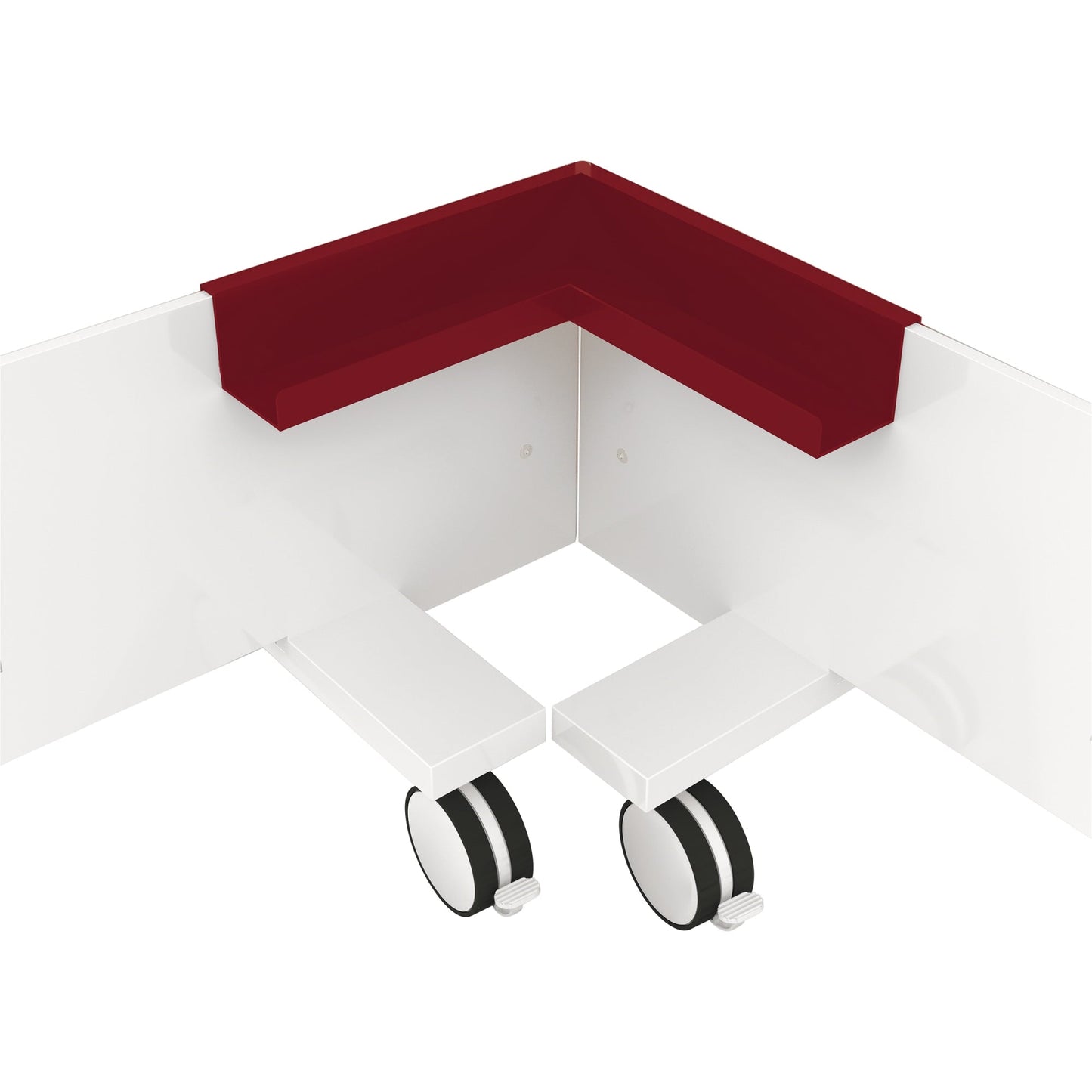 magnetoplan® Ablageschale Whiteboard Infinity Wall mobil 1141100 42 x 42 x 8,5 cm (B x H x T) Polyamid rubinrot