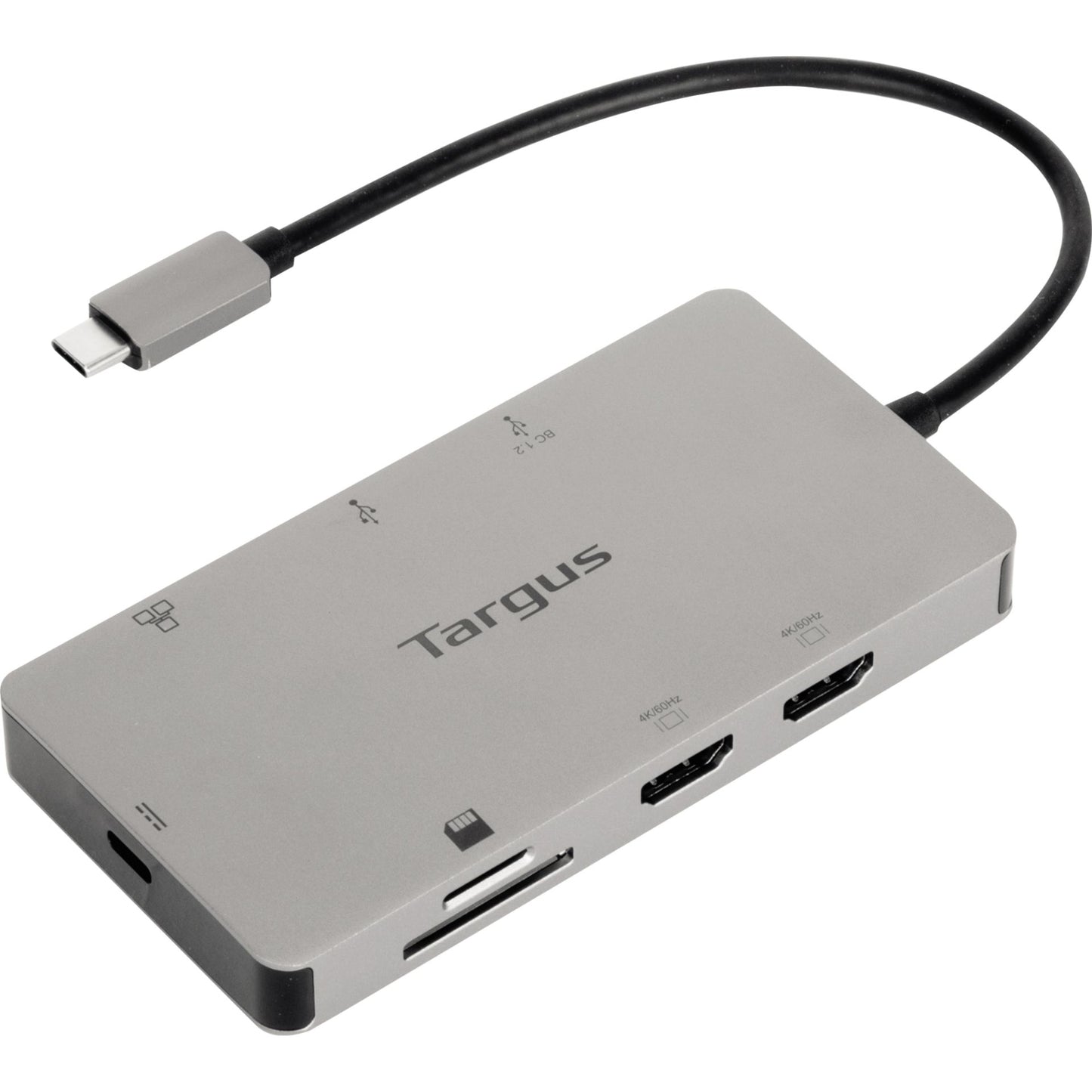 Targus Dockingstation 15 x 3 x 10 cm (B x H x T) USB 1 x USB-C 3.2 Gen 2 (mit Spannungsversorgung), 1 x USB-A 3.2 Gen 1 (mit Batterie-Aufladung), 1 x USB-A 3.2 Gen 1, 2 x HDMI, 1 x RJ-45