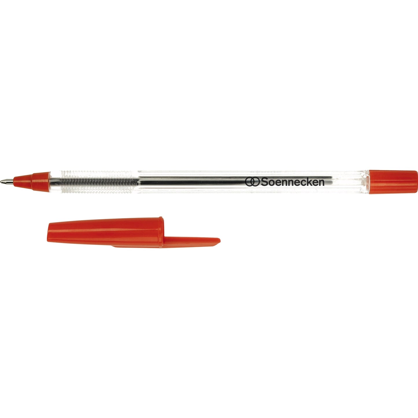 Soennecken Einwegkugelschreiber Nr. 1 0,6mm rot Kappenmodell dokumentenecht 50 St./Pack.