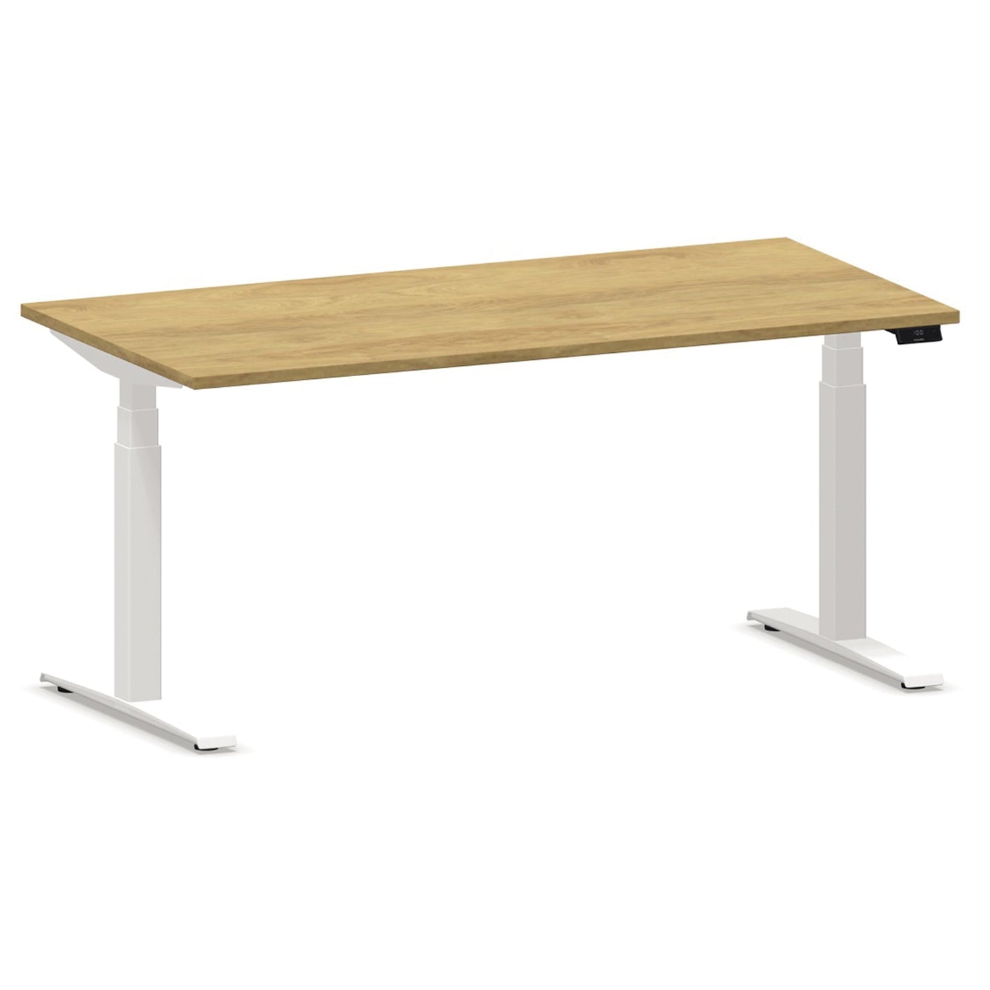 NowyStyl Schreibtisch eModel 2.0 Maße: 1.800 x 640-1.300 x 1.000 mm (B x H x T) Holz natural hickory