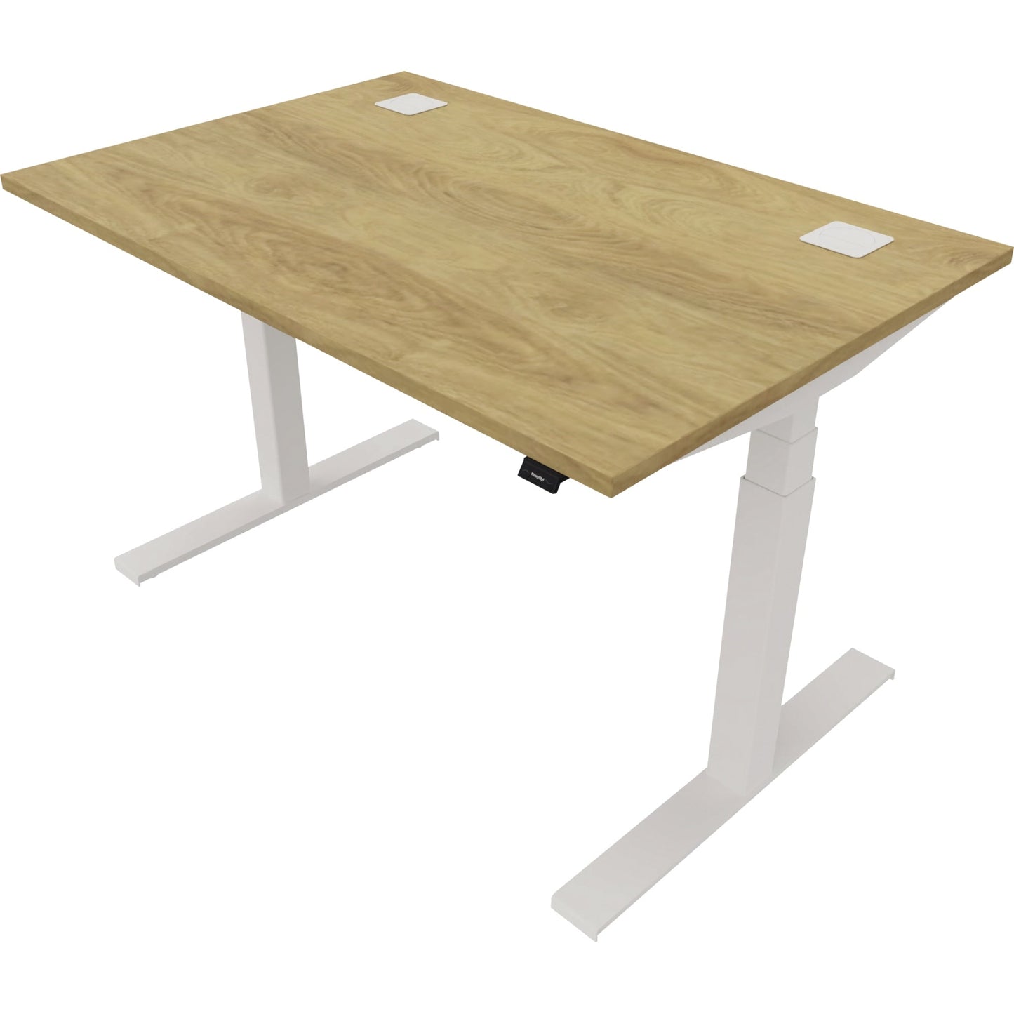 NowyStyl Schreibtisch eModel 2.0 Maße: 1.200 x 640-1.300 x 800 mm (B x H x T) Holz natural hickory