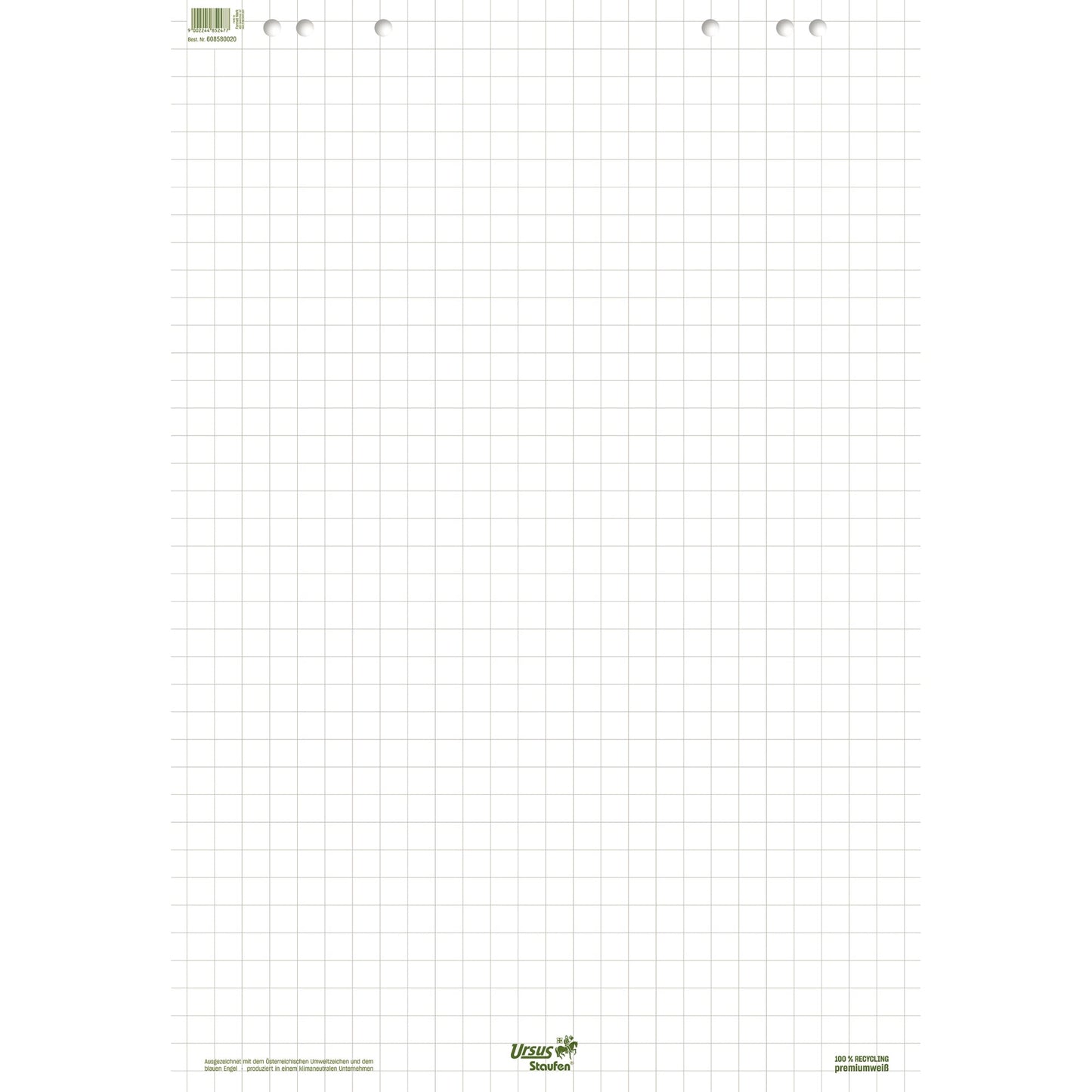 Ursus Staufen Flipchartblock Style 68 x 99 cm (B x H) kariert 80g/m² 20 Bl.