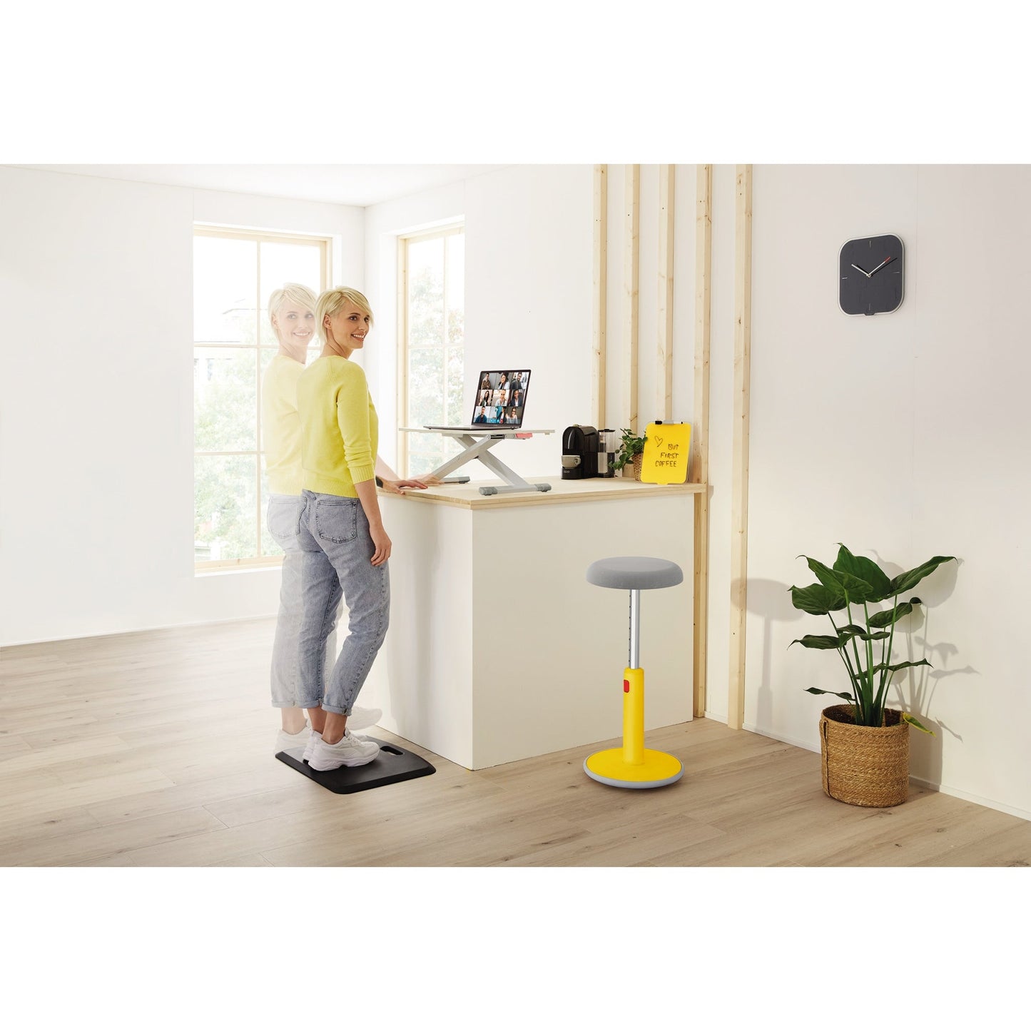 Leitz Anti-Ermüdungsmatte Ergo Cosy 56 x 45,7 cm (B x T) Gummi/Schaumstoff grau