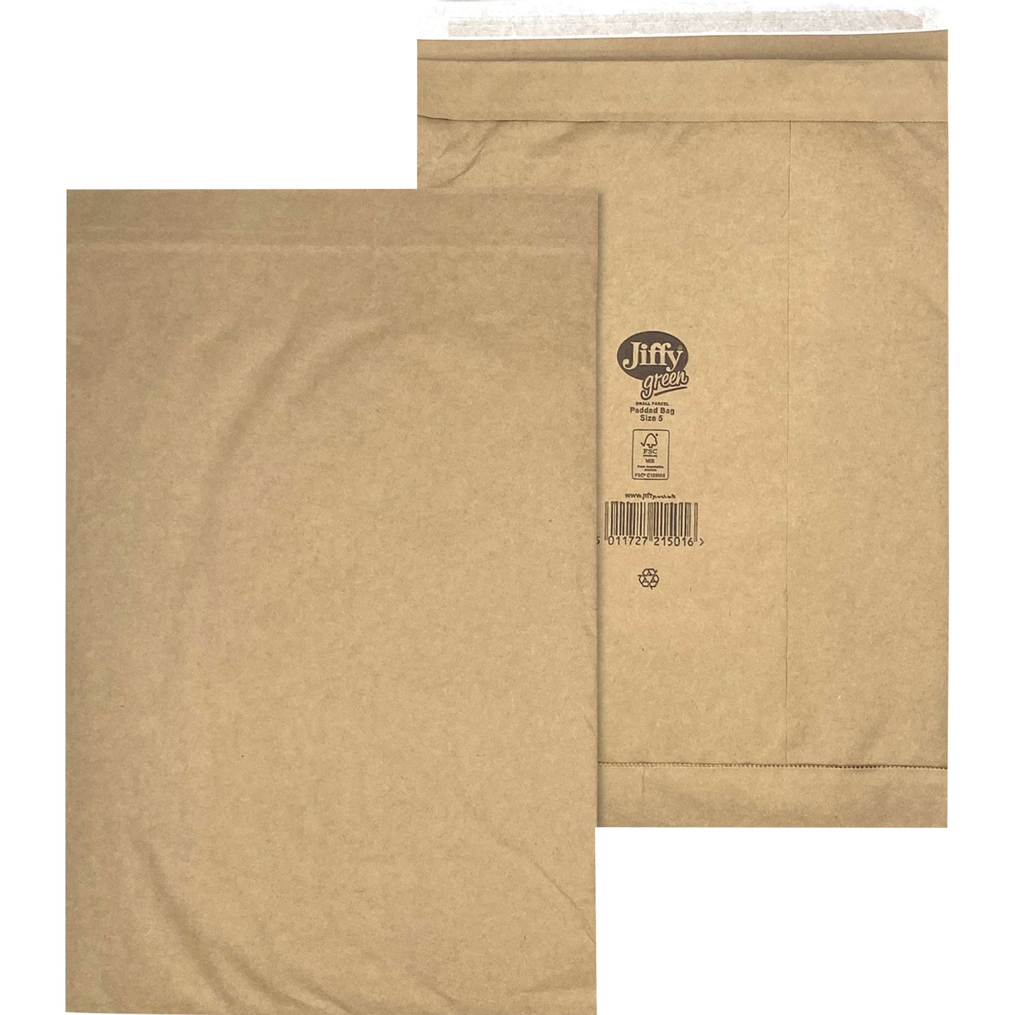 Jiffy® Papierpolstertasche Nr. 5 mit Haftklebung Kraftpapier braun 100 St./Pack.