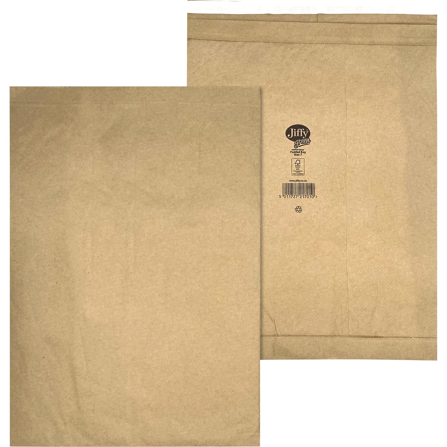 Jiffy® Papierpolstertasche Nr. 7 mit Haftklebung Kraftpapier braun 50 St./Pack.