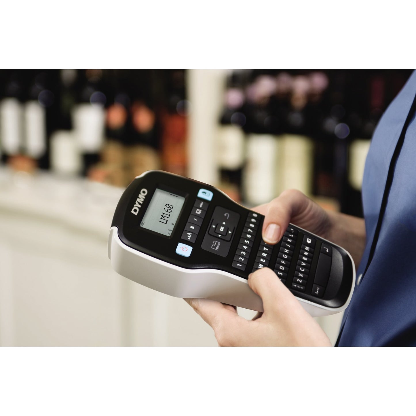 DYMO® Beschriftungsgerät LabelManagerT 160 1 Display-Zeile 6 Schriftgrößen 2 Druckzeilen inkl. D1-Starter-Schriftbandkassette (12 mm x 3 m, schwarz auf weiß)