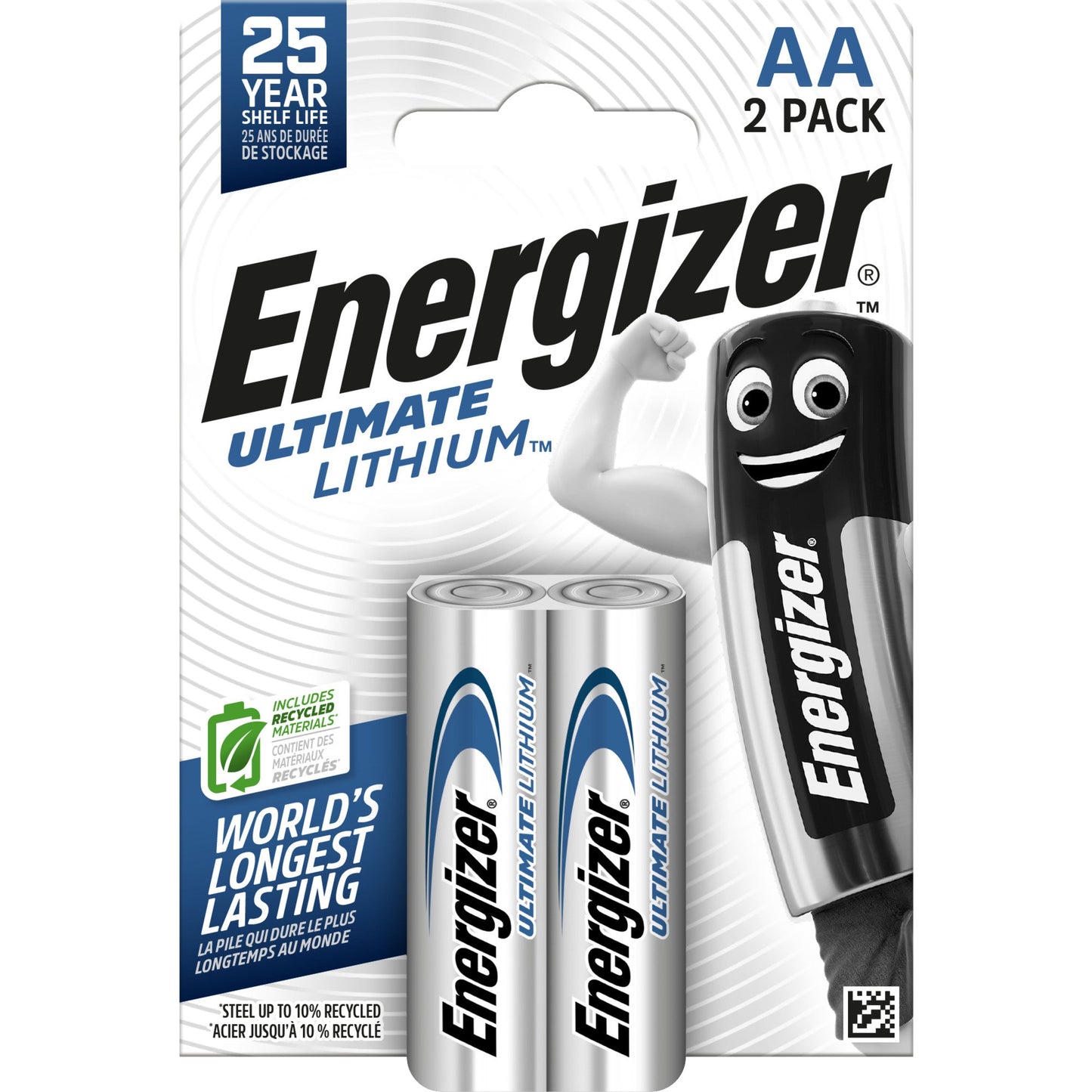 Energizer® Batterie Ultimate Lithium AA/Mignon L91 Lithium 1,5V 3.000 mAh 2 St./Pack.