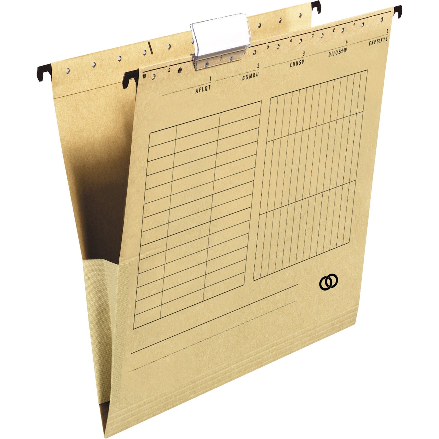 Soennecken Hängetasche oeco DIN A4 230g/m² Manilakarton, recycelt naturbraun 25 St./Pack.