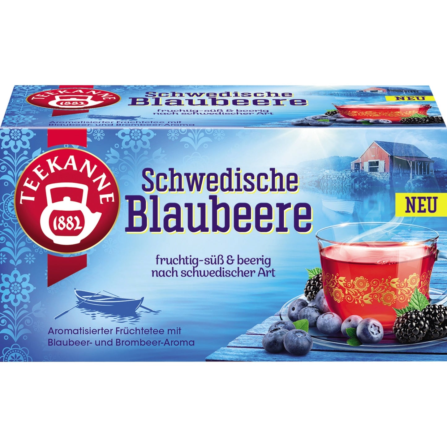 Teekanne Tee Länder Schwedische Blaubeere 20 Btl./Pack.