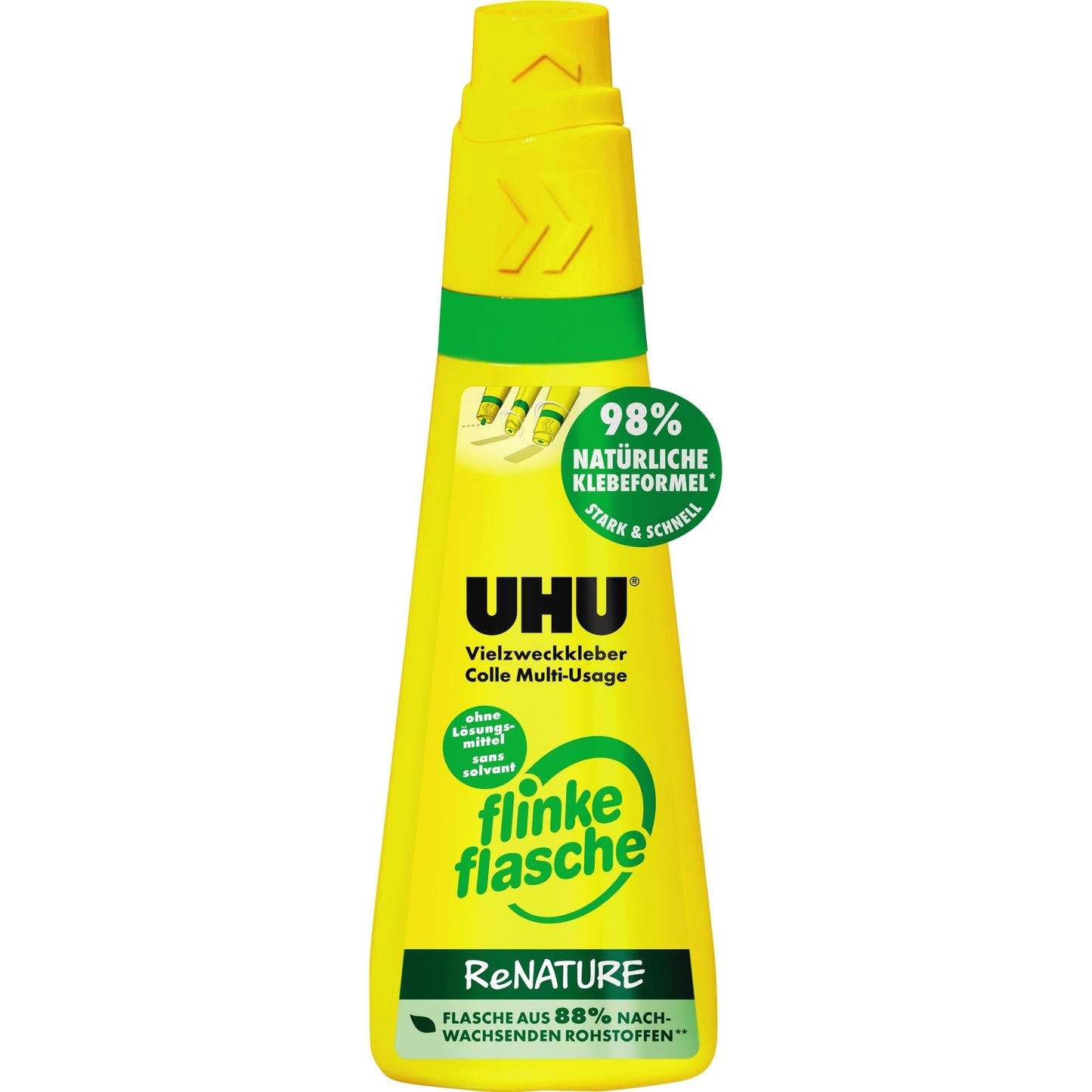 UHU® Alleskleber flinke Flasche ReNATURE auswaschbar nachfüllbar 100g